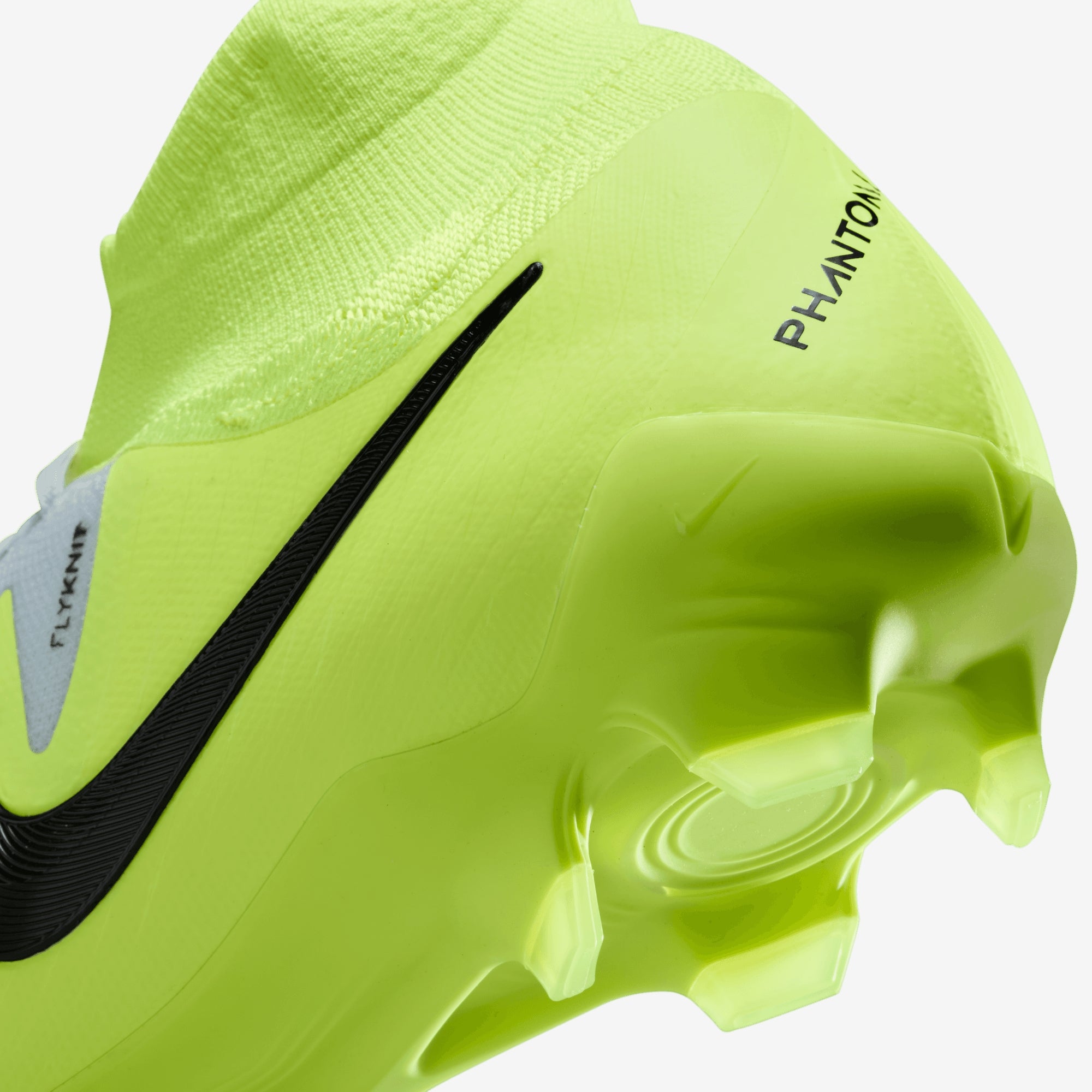 Nike Phantom Luna 2 Pro FG High-Top Soccer Cleats - Metallic Silver/Black-Volt