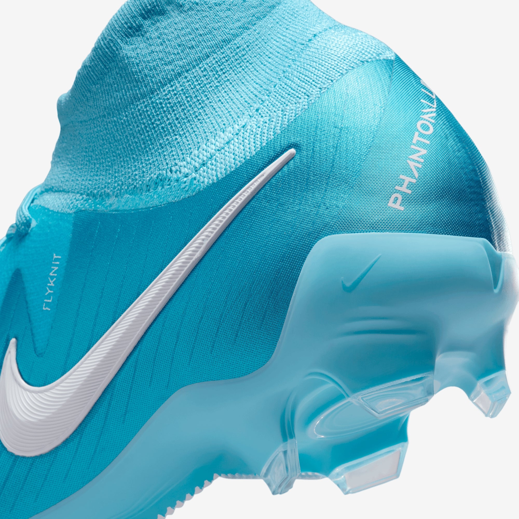 Nike Phantom Luna 2 Pro FG High-Top Soccer Cleats - Blue Fury/White