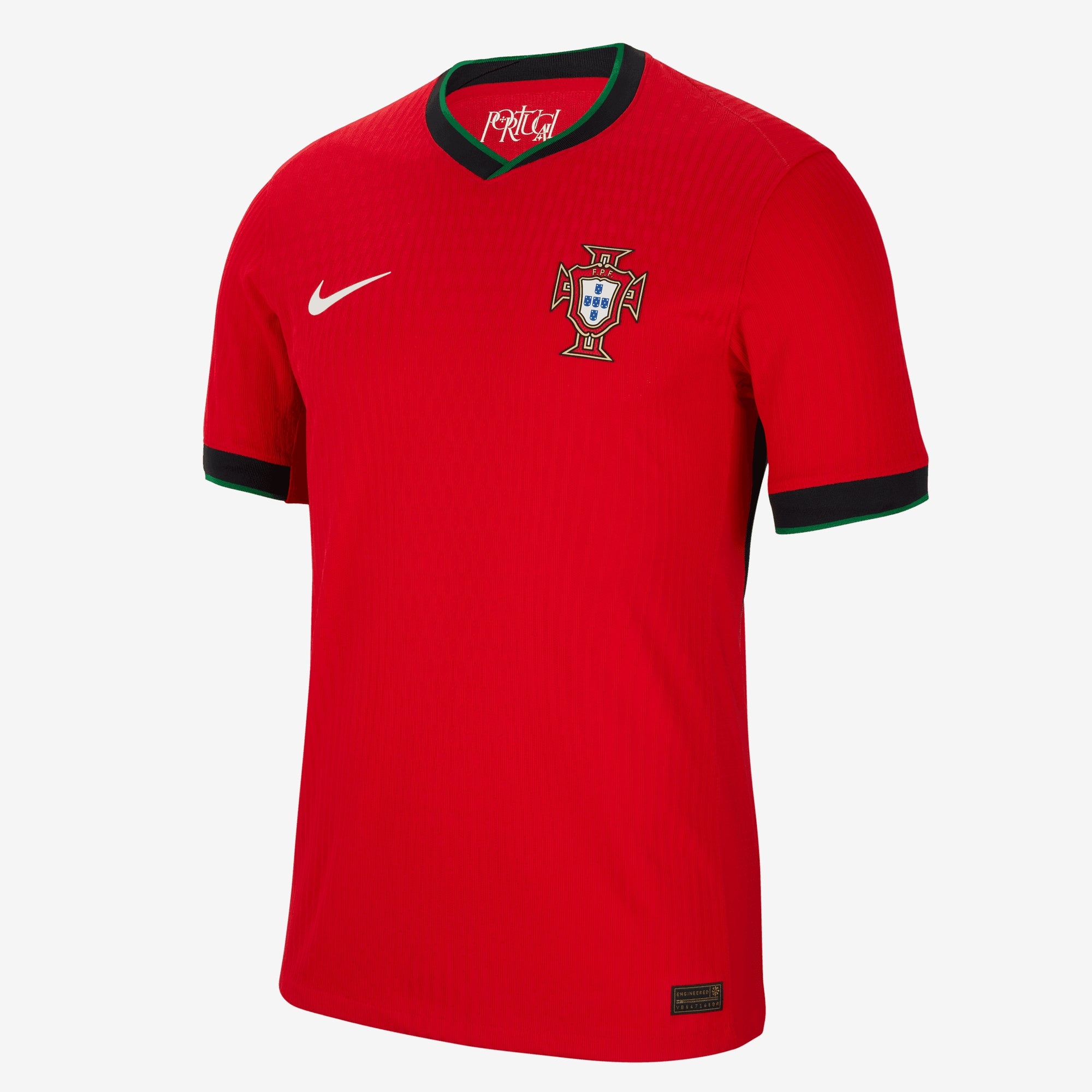 Nike Portugal (Men's Team) 2024/25 Match Home Men's Dri-FIT ADV Soccer Authentic Jersey - University Red/Pine Green/Sail