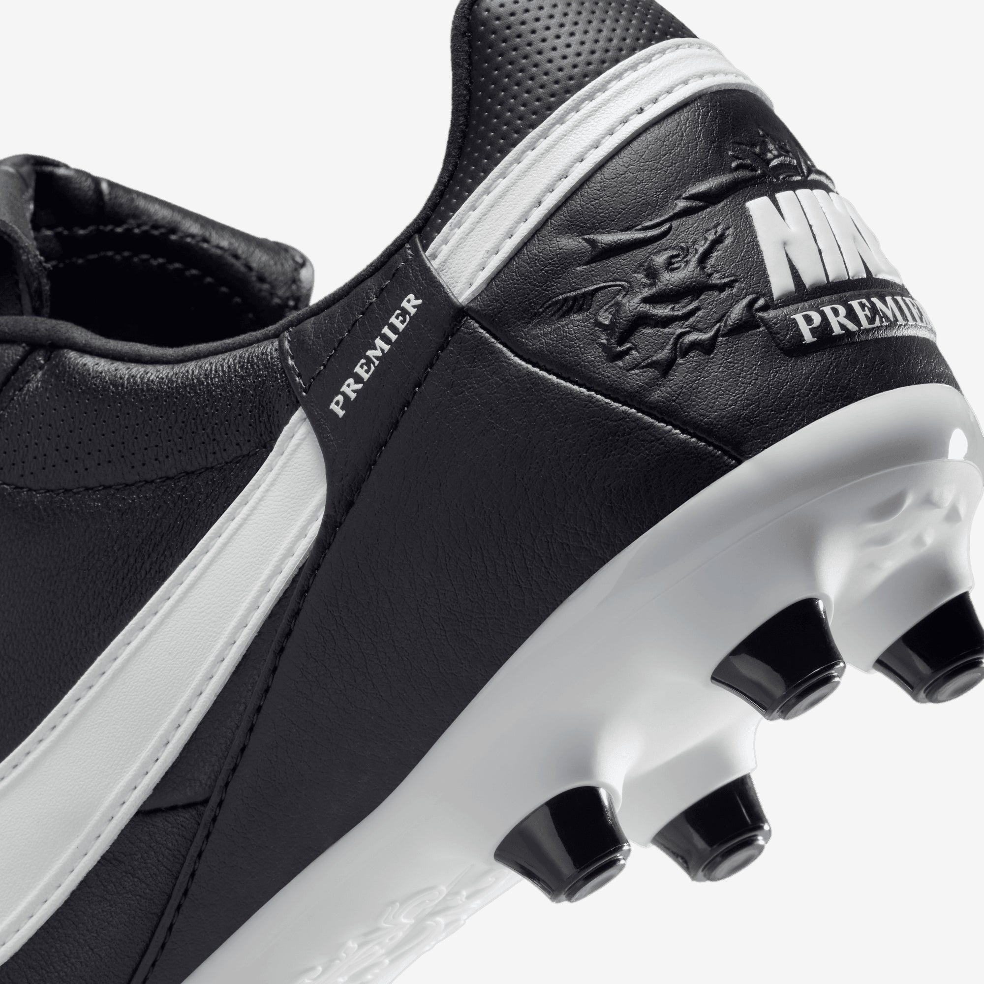 Nike Premier 3 FG Low-Top Soccer Cleats - Black/White