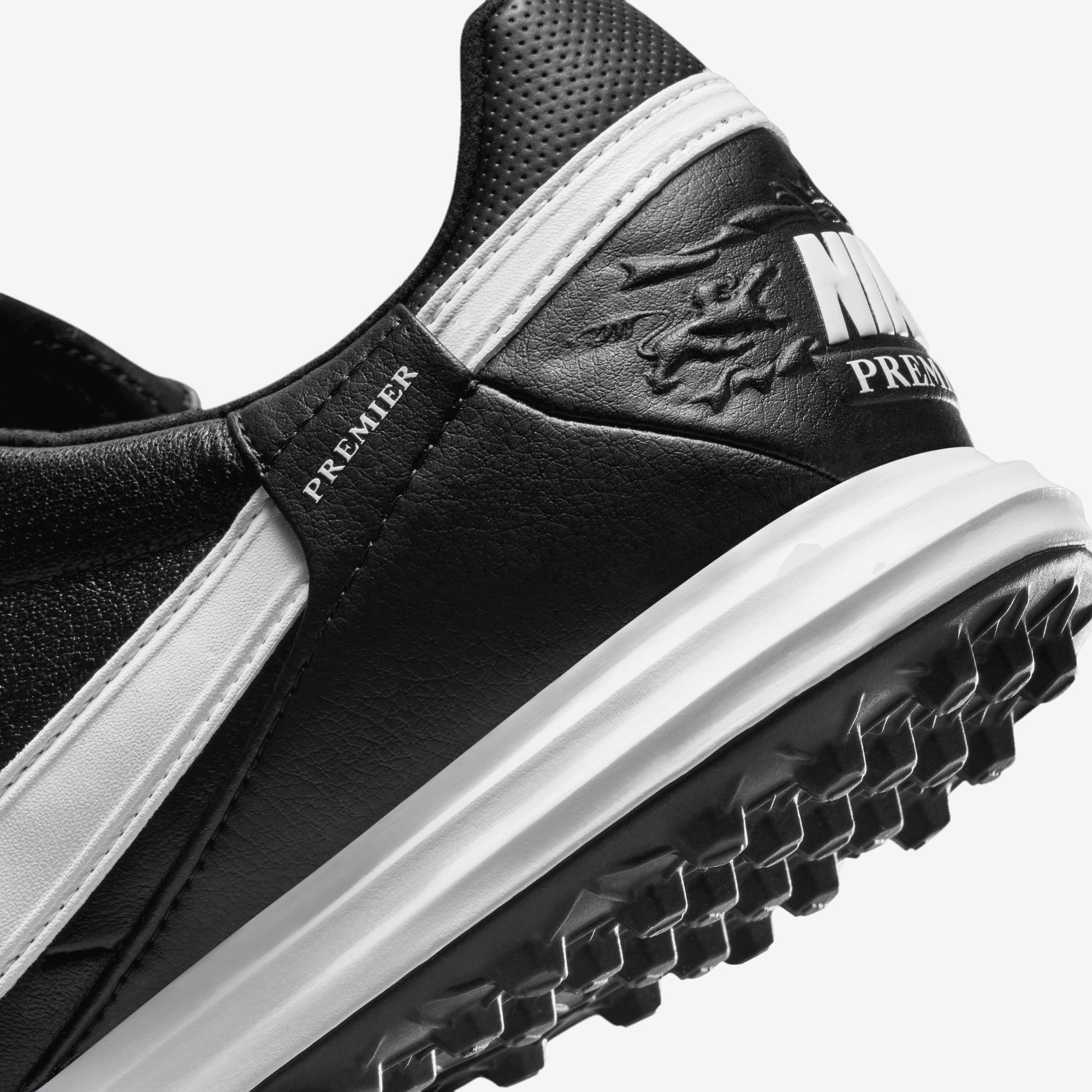 Nike Premier 3 TF Low-Top Soccer Shoes - Black/White