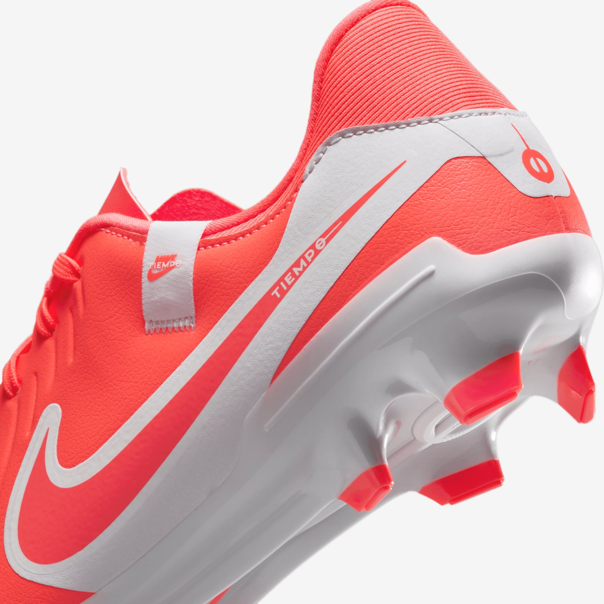 Nike Tiempo Legend 10 Academy MG Low-Top Soccer Cleats - Hot Lava/White