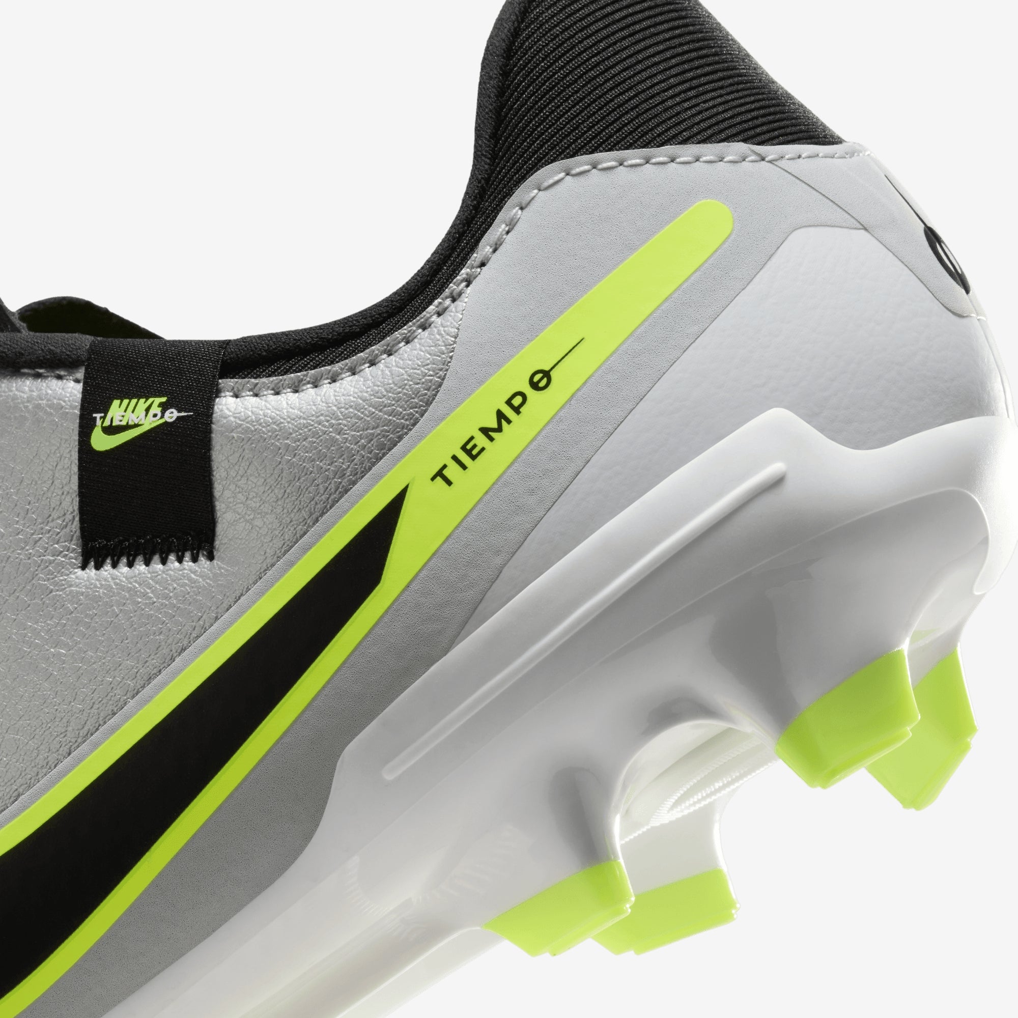 Nike Tiempo Legend 10 Academy Multi-Ground Low-Top Soccer Cleats - Metallic Silver/Black-Volt