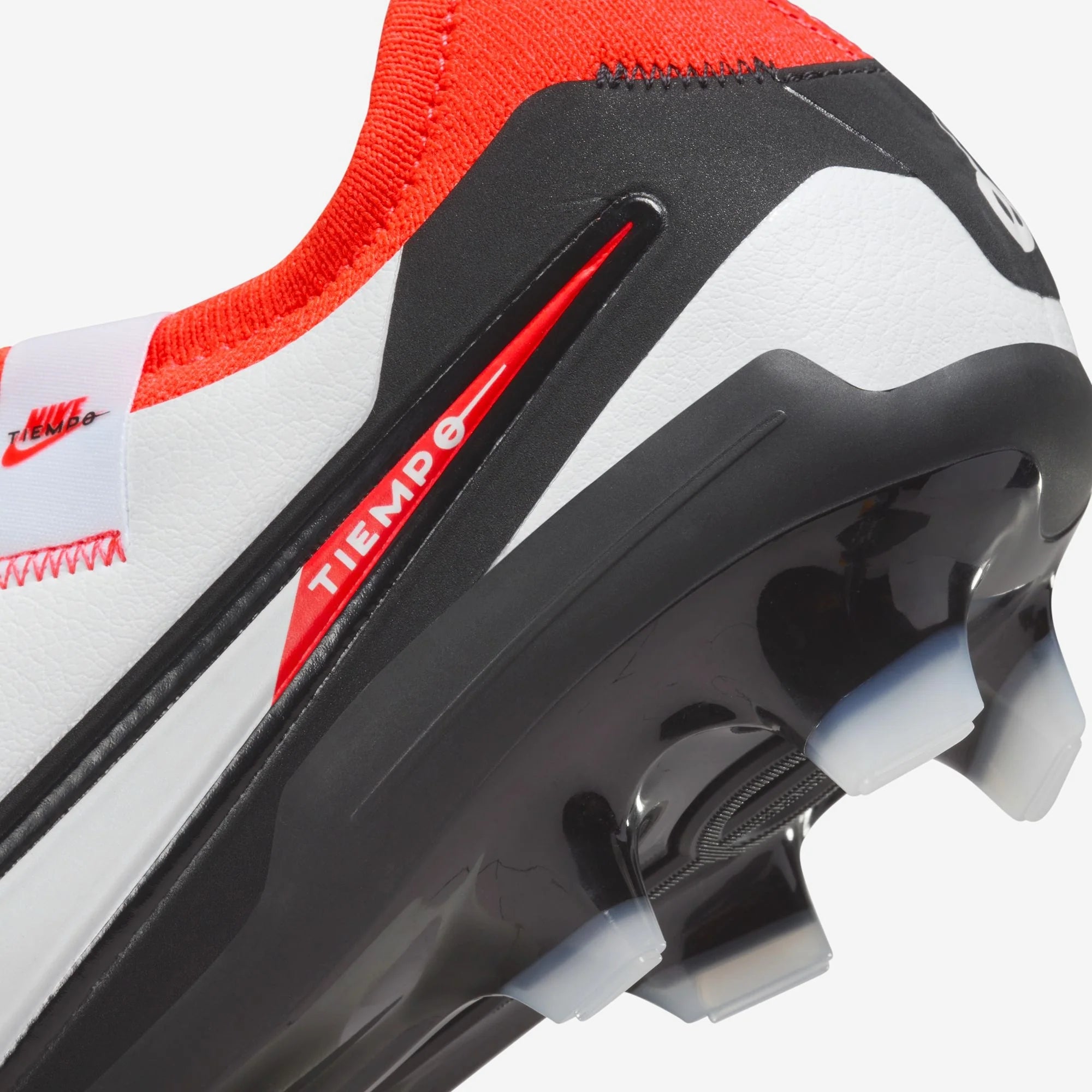 Nike Tiempo Legend 10 Pro FG Low-Top Soccer Cleats - White/Bright Crimson/Black