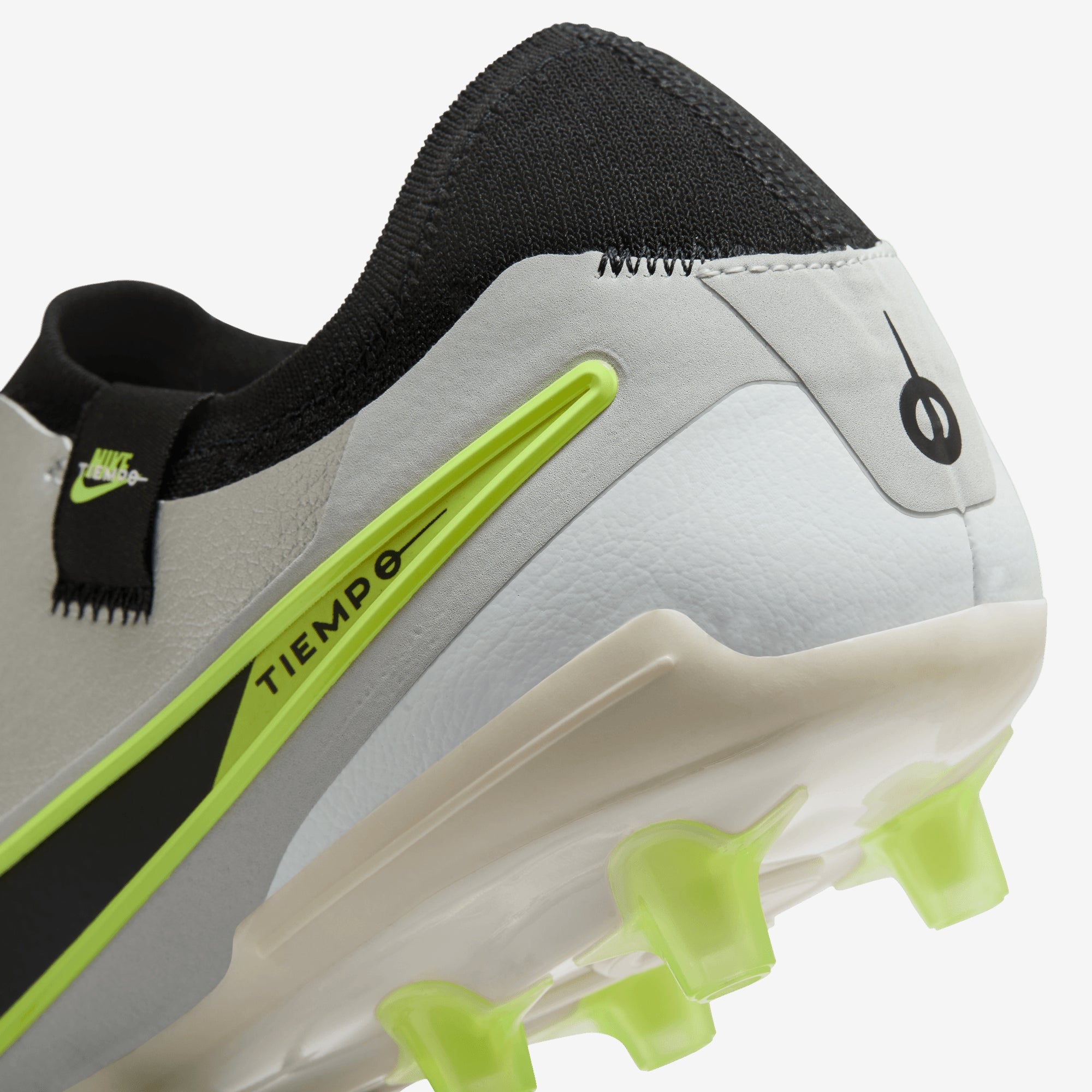 Nike Tiempo Legend 10 Pro AG Low-Top Soccer Cleats - Metallic Silver/Black-Volt