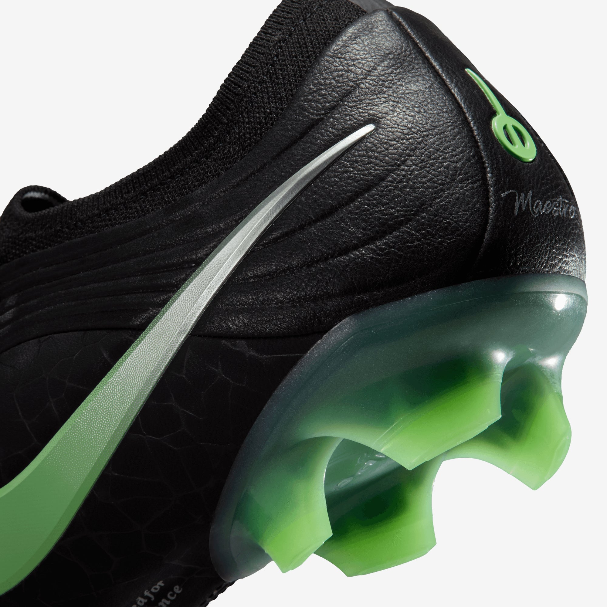 Nike Tiempo Maestro Elite Firm-Ground Low-Top Soccer Cleats - Black/Illusion Green-Black