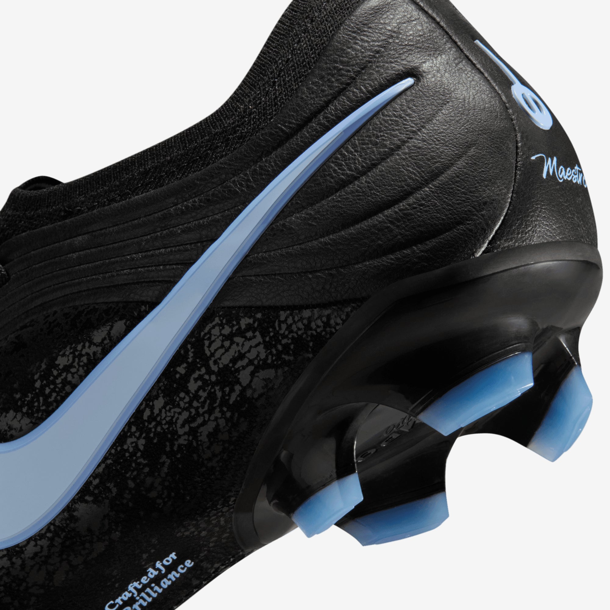 Nike Tiempo Maestro Elite Firm-Ground Low-Top Soccer Cleats - Black/Ice Blue