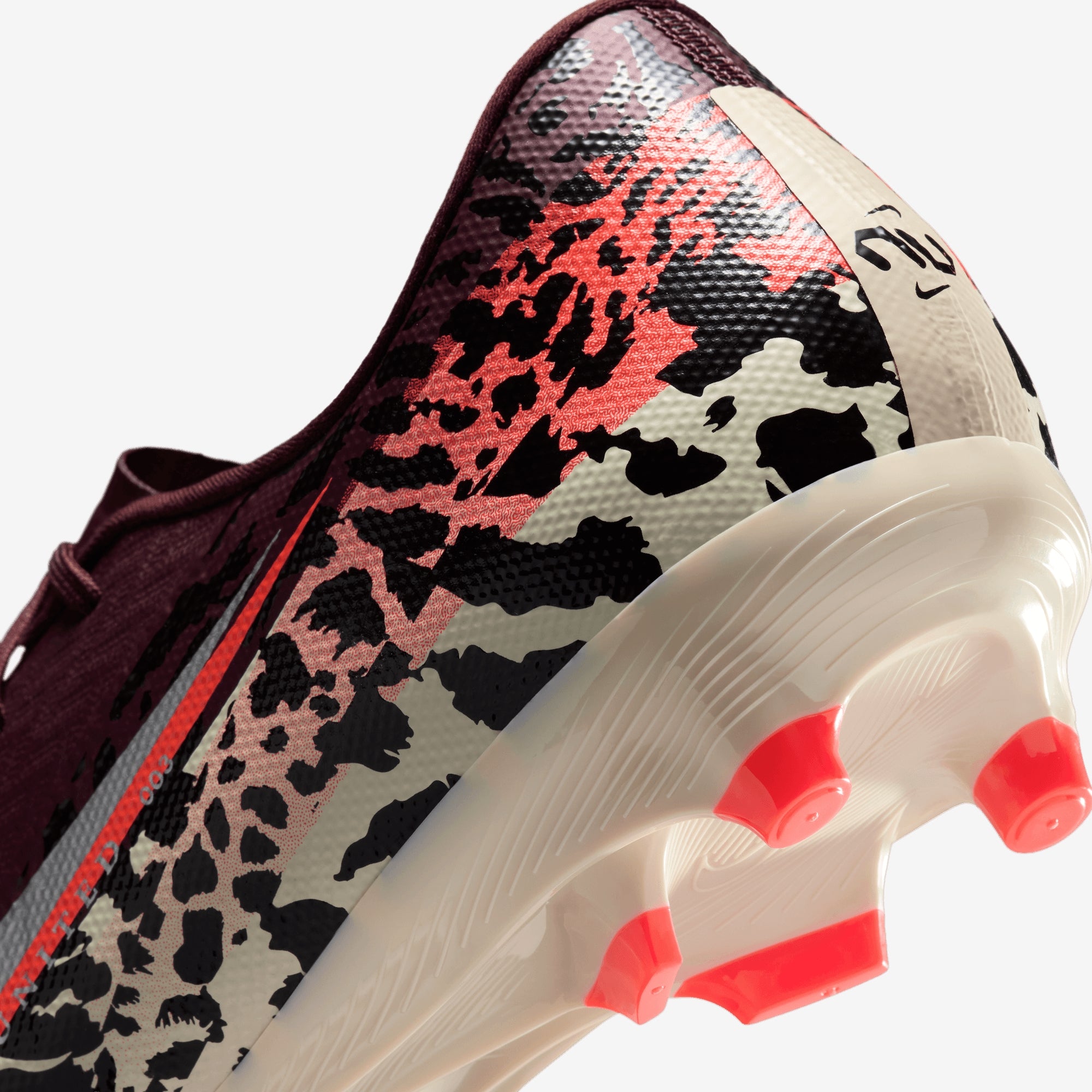 Nike United Mercurial Vapor 16 Academy Multi-Ground Low-Top Soccer Cleats - Burgundy Crush/Metallic Silver