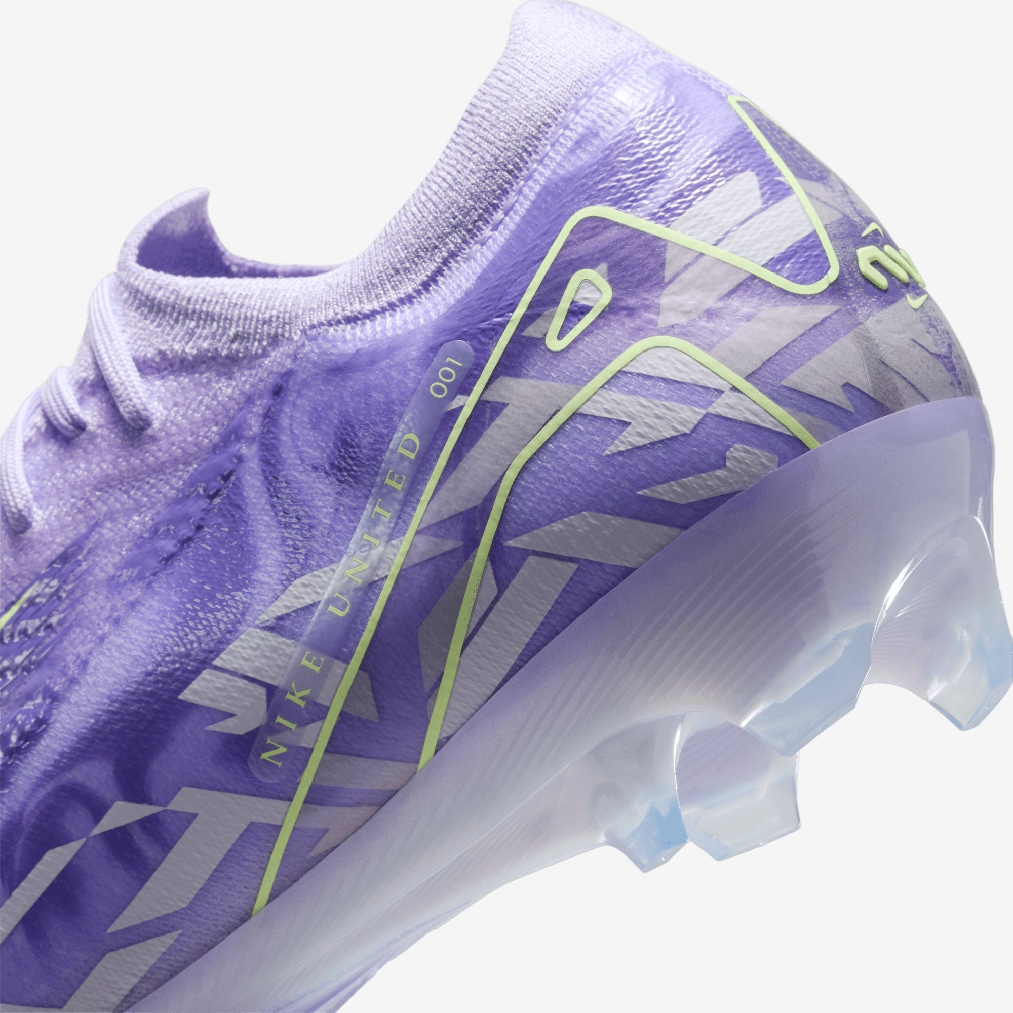 Nike United Mercurial Vapor 16 Elite FG Low-Top Soccer Cleats - Purple Agate/Barely Volt