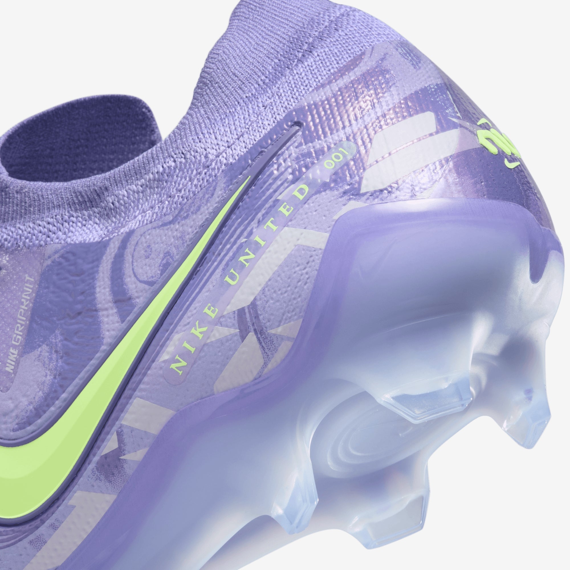 Nike United Phantom GX 2 Elite FG Low-Top Soccer Cleats - Purple Agate/Barely Volt