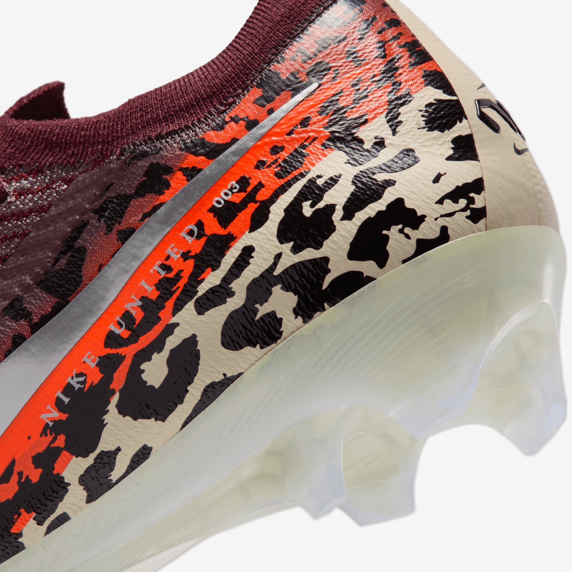 Nike United Vapor 16 Elite Firm-Ground Low-Top Soccer Cleats - Burgundy Crush/Metallic Silver