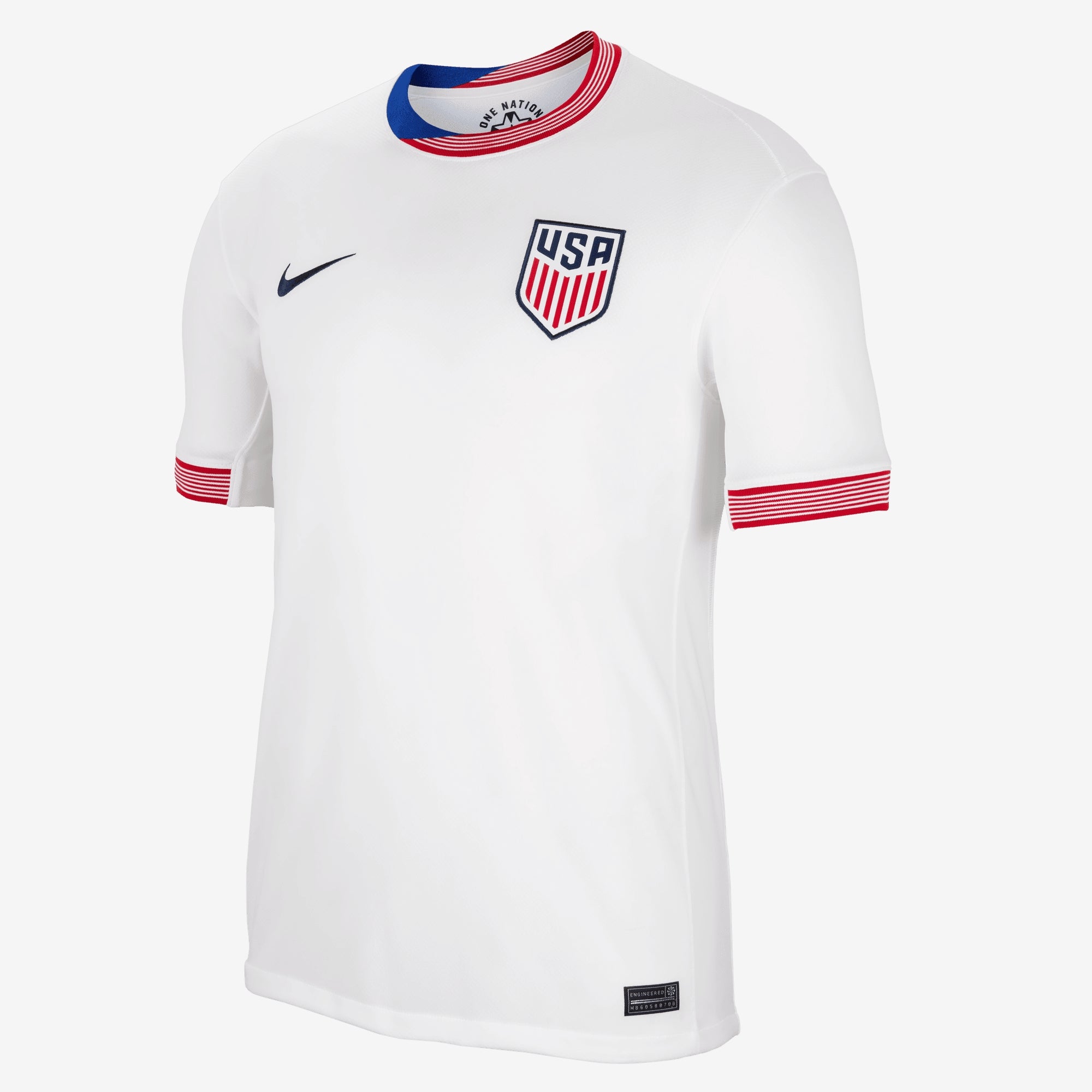 Nike USA 2024 Stadium Home Men's Dri-FIT Soccer Replica Jersey - White/White