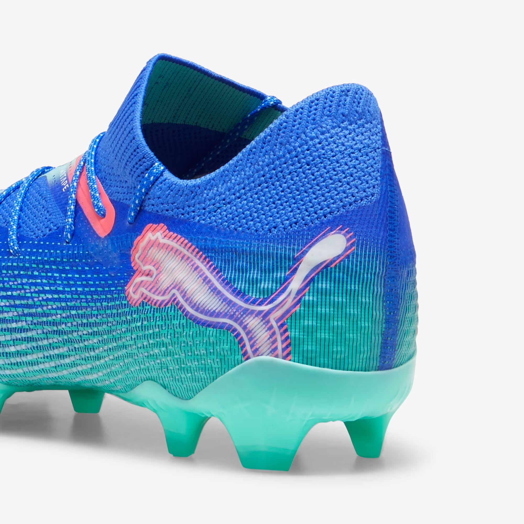 PUMA FUTURE 7 ULTIMATE Firm/Artificial-Ground Low-Top Soccer Cleats - Bluemazing-PUMA White-Electric Peppermint