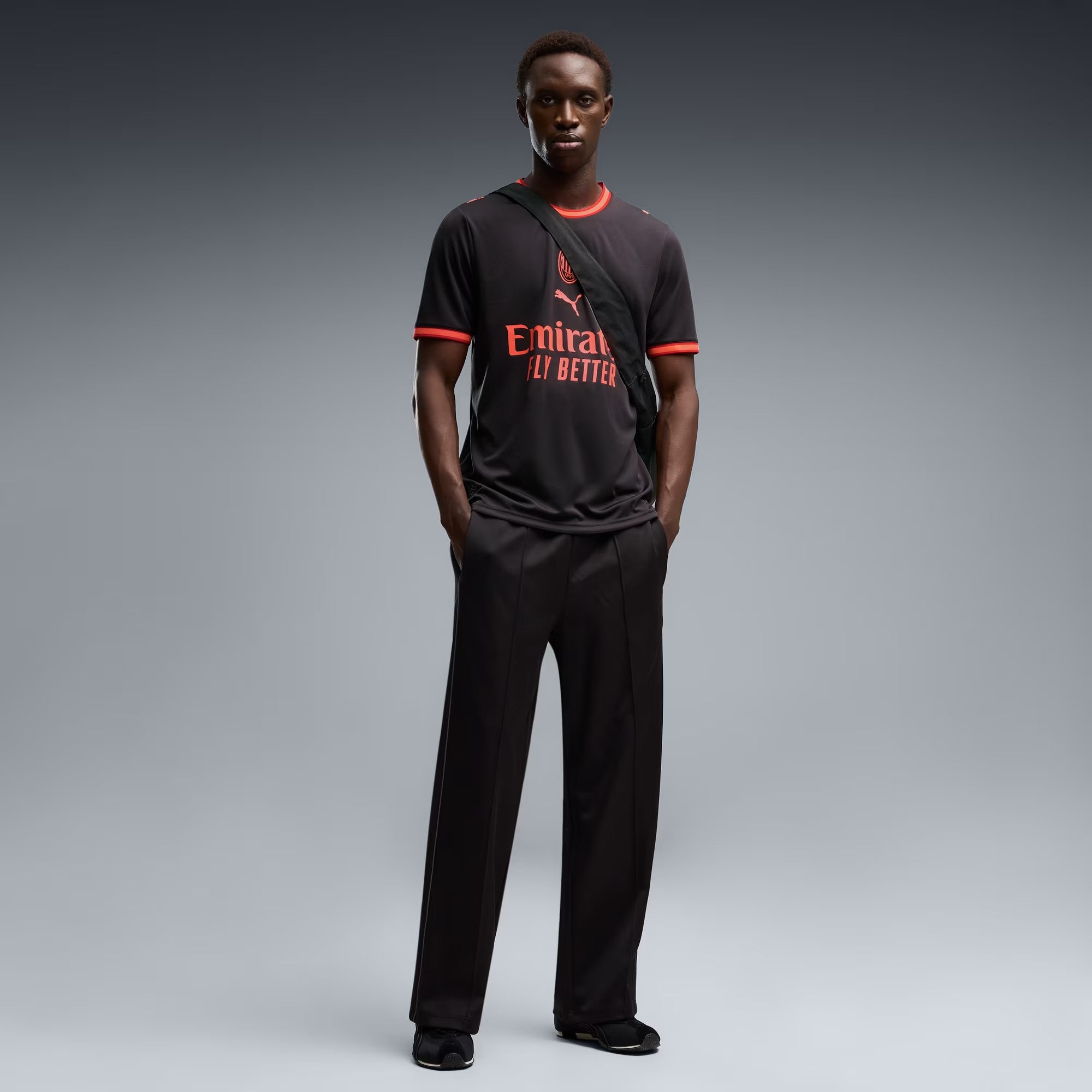 PUMA AC Milan 2026/27 Stadium Third Men's Soccer Jersey - Flat Dark Gray-Glowing Red
