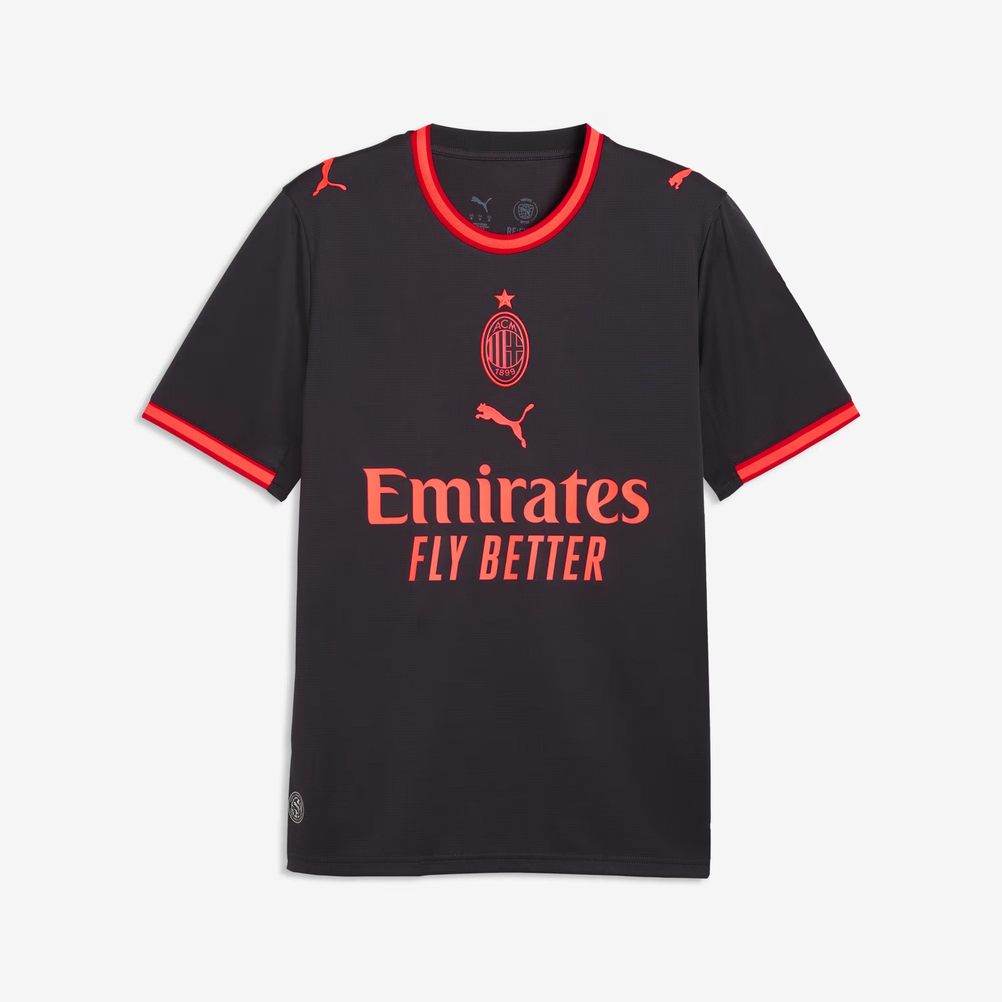 PUMA AC Milan 2026/27 Stadium Third Men's Soccer Jersey - Flat Dark Gray-Glowing Red