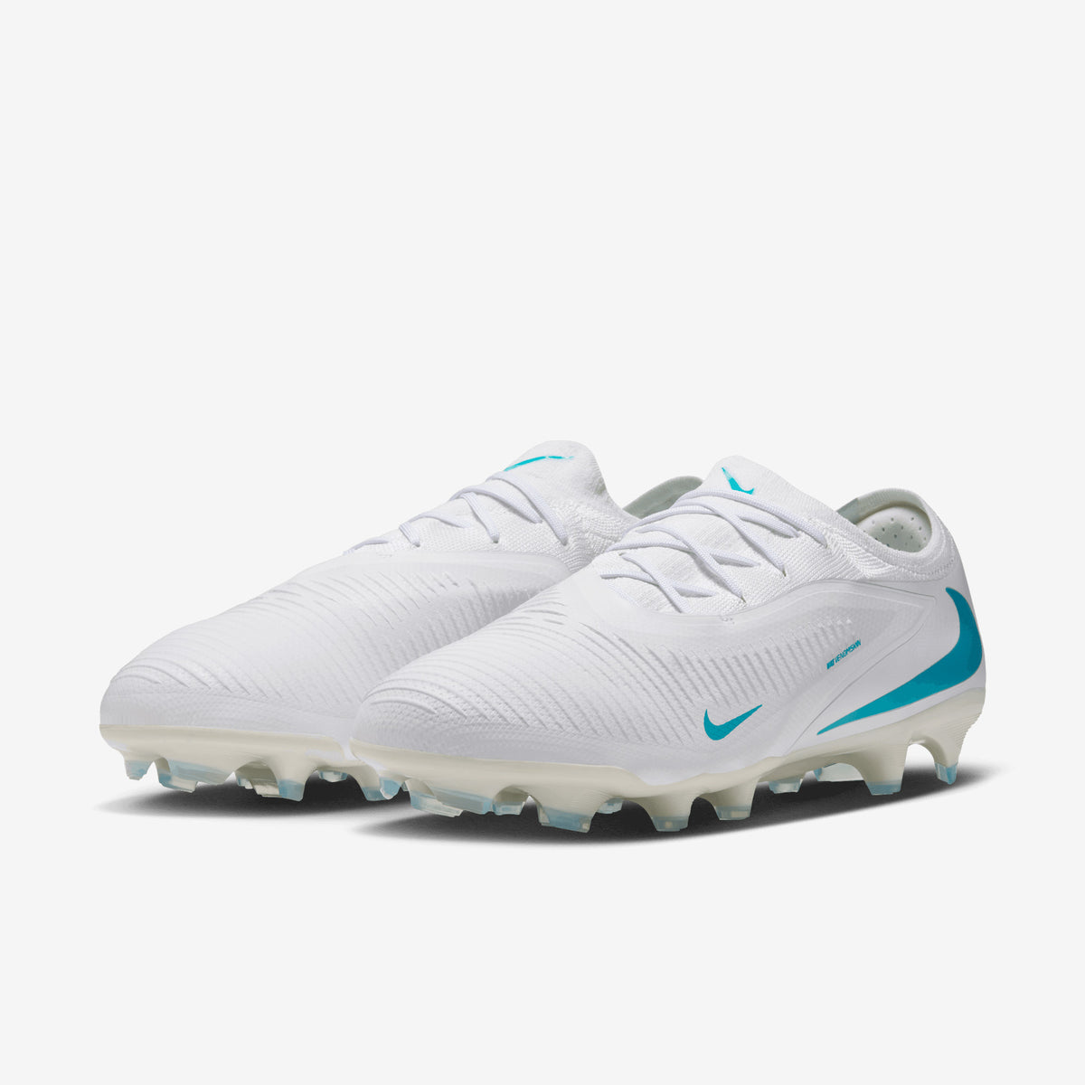 Nike Phantom 6 Low Pro Firm-Ground Soccer Cleats - White/Dusty Cactus-White