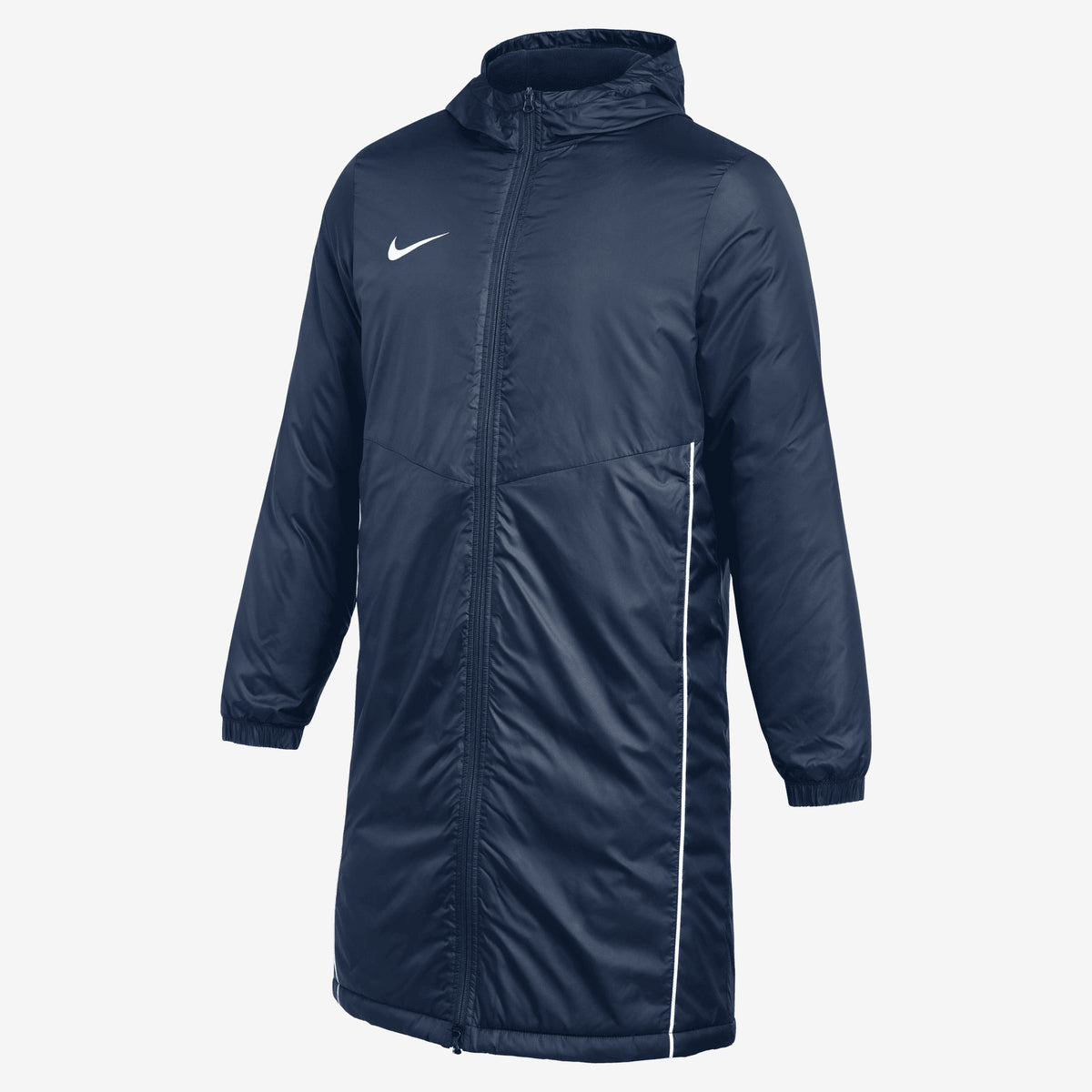 Nike Therma-FIT Park Men's Hooded Soccer Jacket - Midnight Navy/White/White