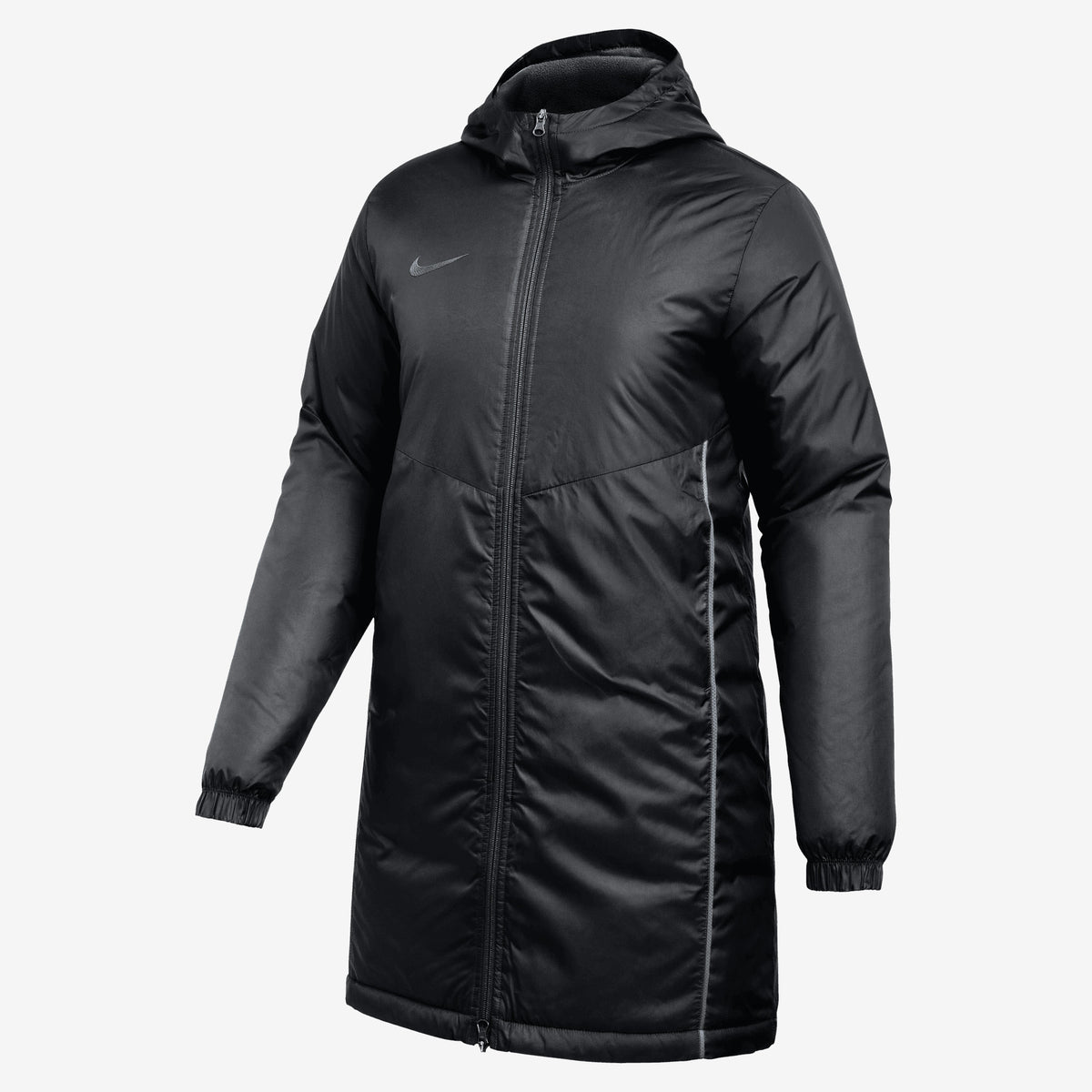 Nike Therma-FIT Park Women's Hooded Soccer Jacket - Black/White/White
