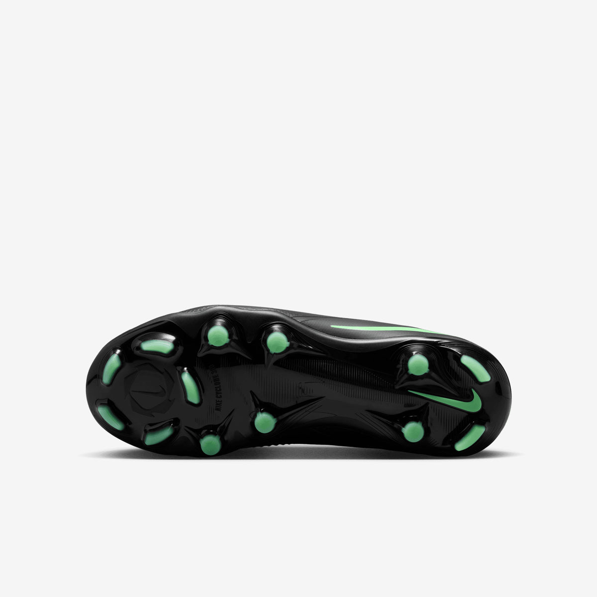 Nike Jr. Phantom 6 Low Pro Big Kids' Multi-Ground Soccer Cleats - Black/Illusion Green-Black