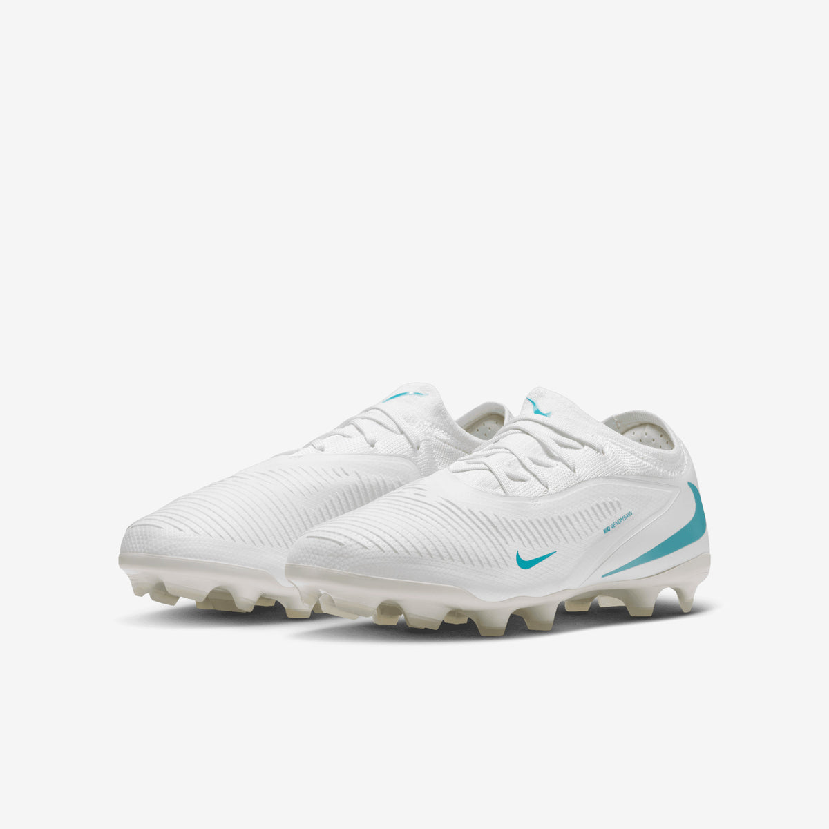 Nike Jr. Phantom 6 Low Pro Big Kids' Multi-Ground Soccer Cleats - White/Dusty Cactus-White