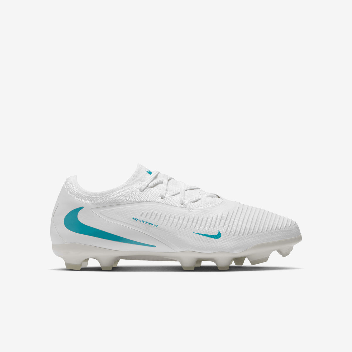 Nike Jr. Phantom 6 Low Pro Big Kids' Multi-Ground Soccer Cleats - White/Dusty Cactus-White