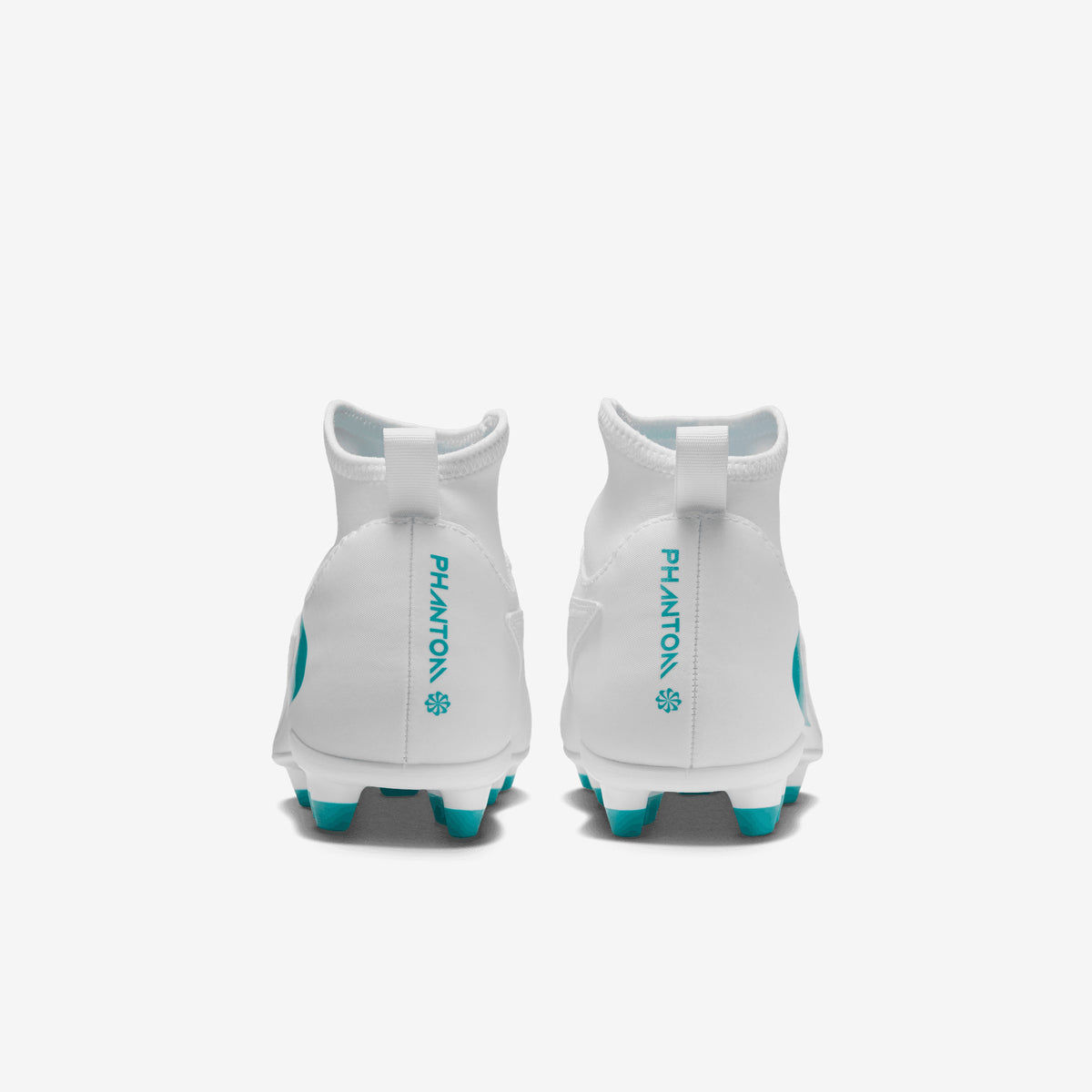 Nike Jr. Phantom 6 High Club Big Kids' Multi-Ground Soccer Cleats - White/Dusty Cactus-White