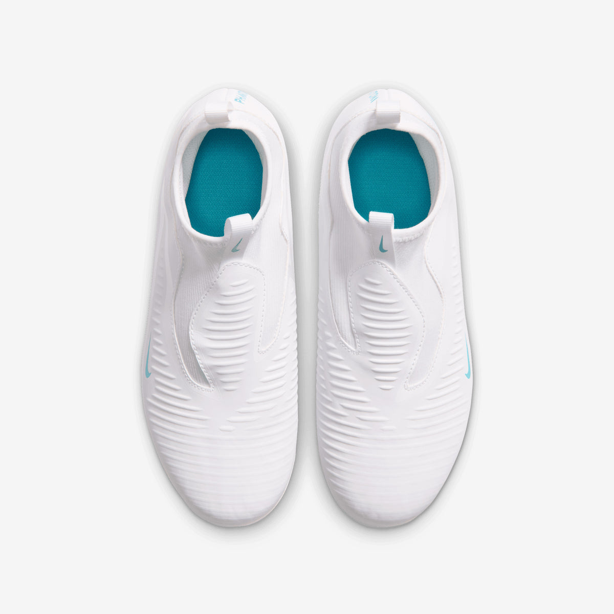 Nike Jr. Phantom 6 High Academy Big Kids' Multi-Ground Soccer Cleats - White/Dusty Cactus-White