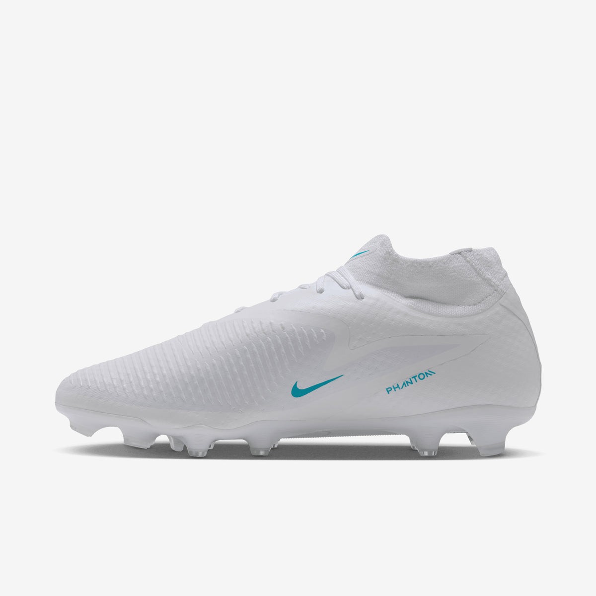 Nike Phantom 6 High Academy Multi-Ground Soccer Cleats - White/Dusty Cactus-White