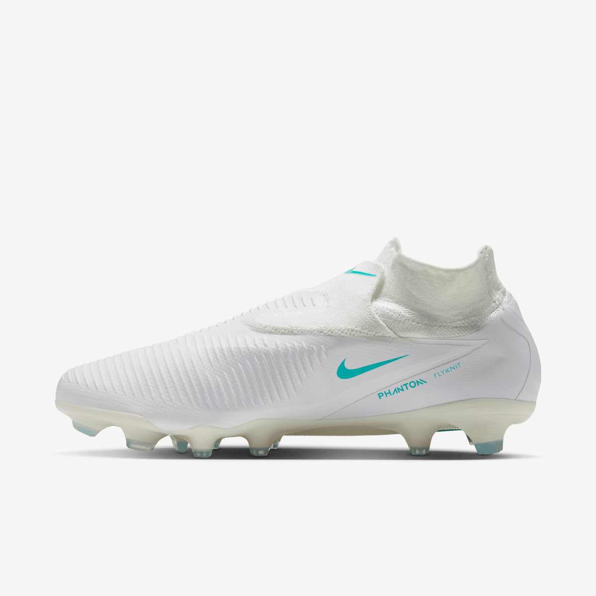 Nike Phantom 6 High Pro Firm-Ground Soccer Cleats - White/Dusty Cactus-White