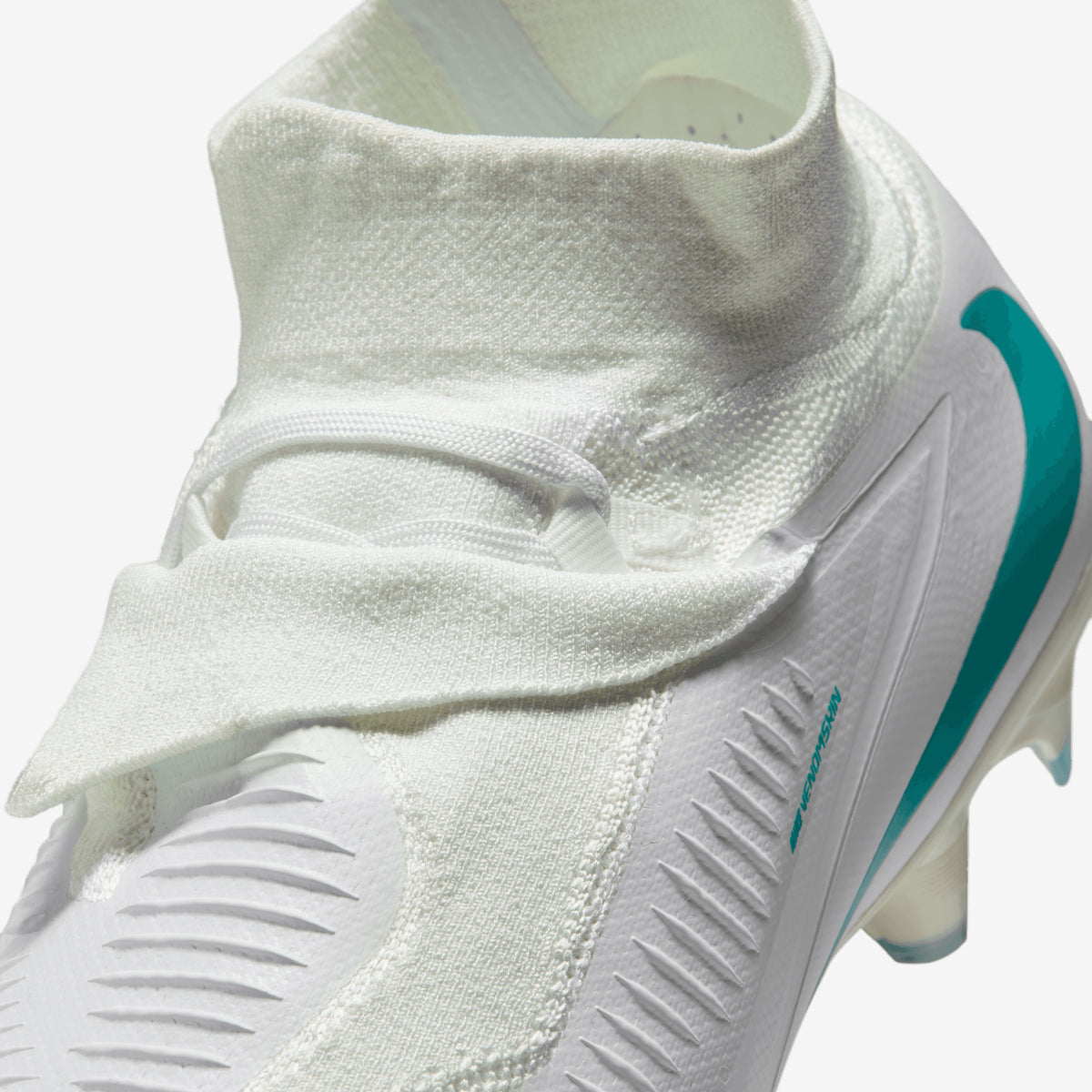 Nike Phantom 6 High Pro Firm-Ground Soccer Cleats - White/Dusty Cactus-White