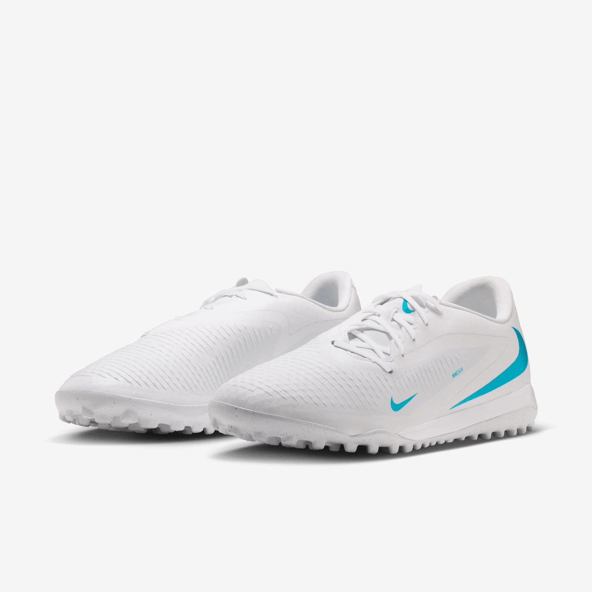 Nike Phantom 6 Low Academy Turf Soccer Shoes - White/Dusty Cactus-White
