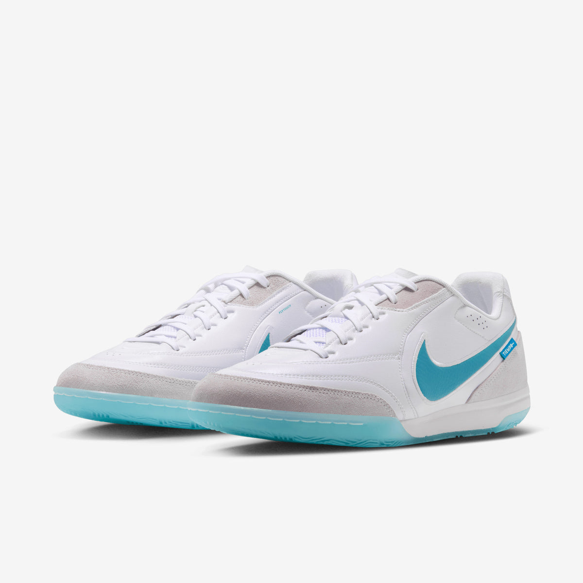 Nike Tiempo Streetgato Indoor/Court Low-Top Soccer Shoes - White/Dusty Cactus-White