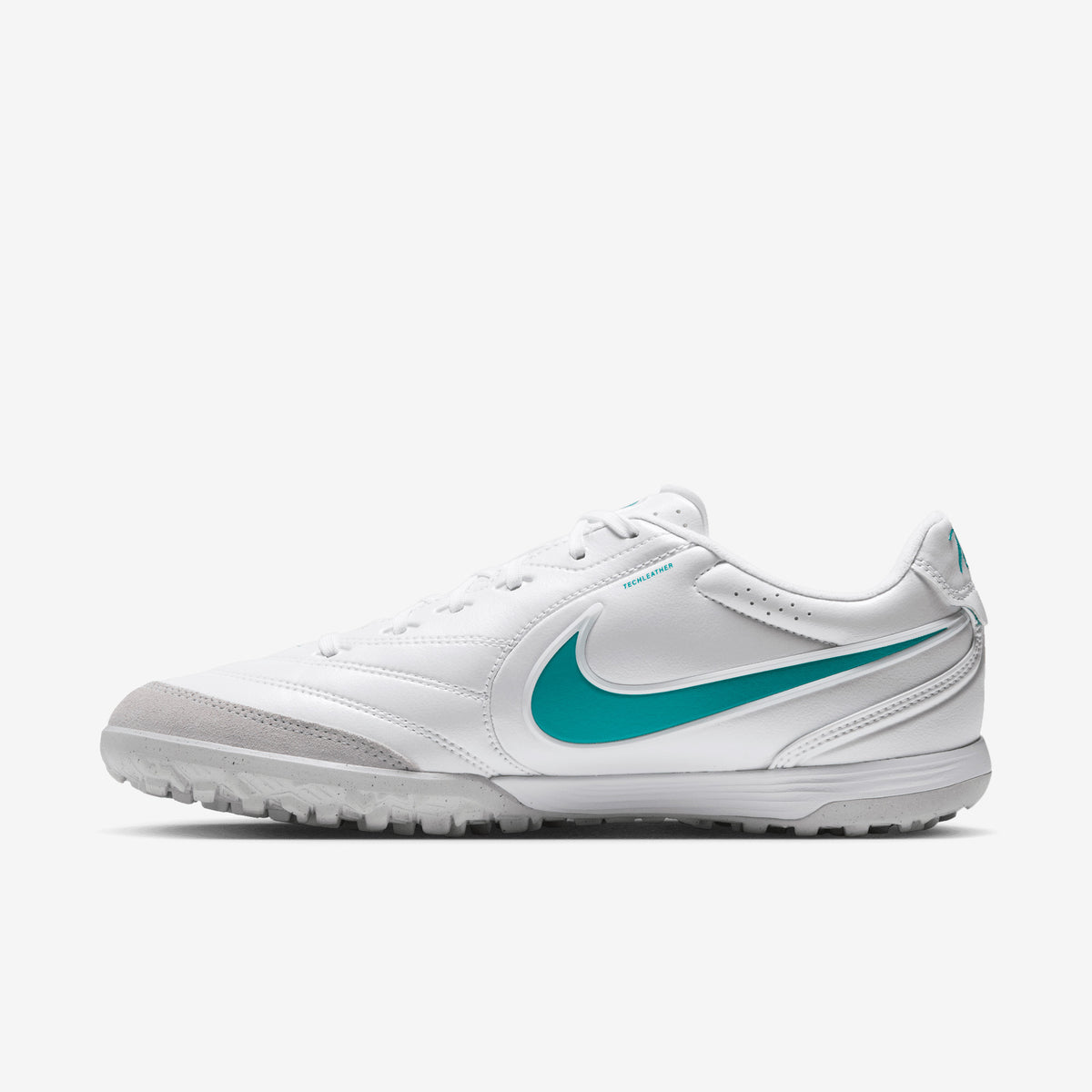 Nike Tiempo Ligera Pro Turf Low-Top Soccer Shoes - White/Dusty Cactus-White