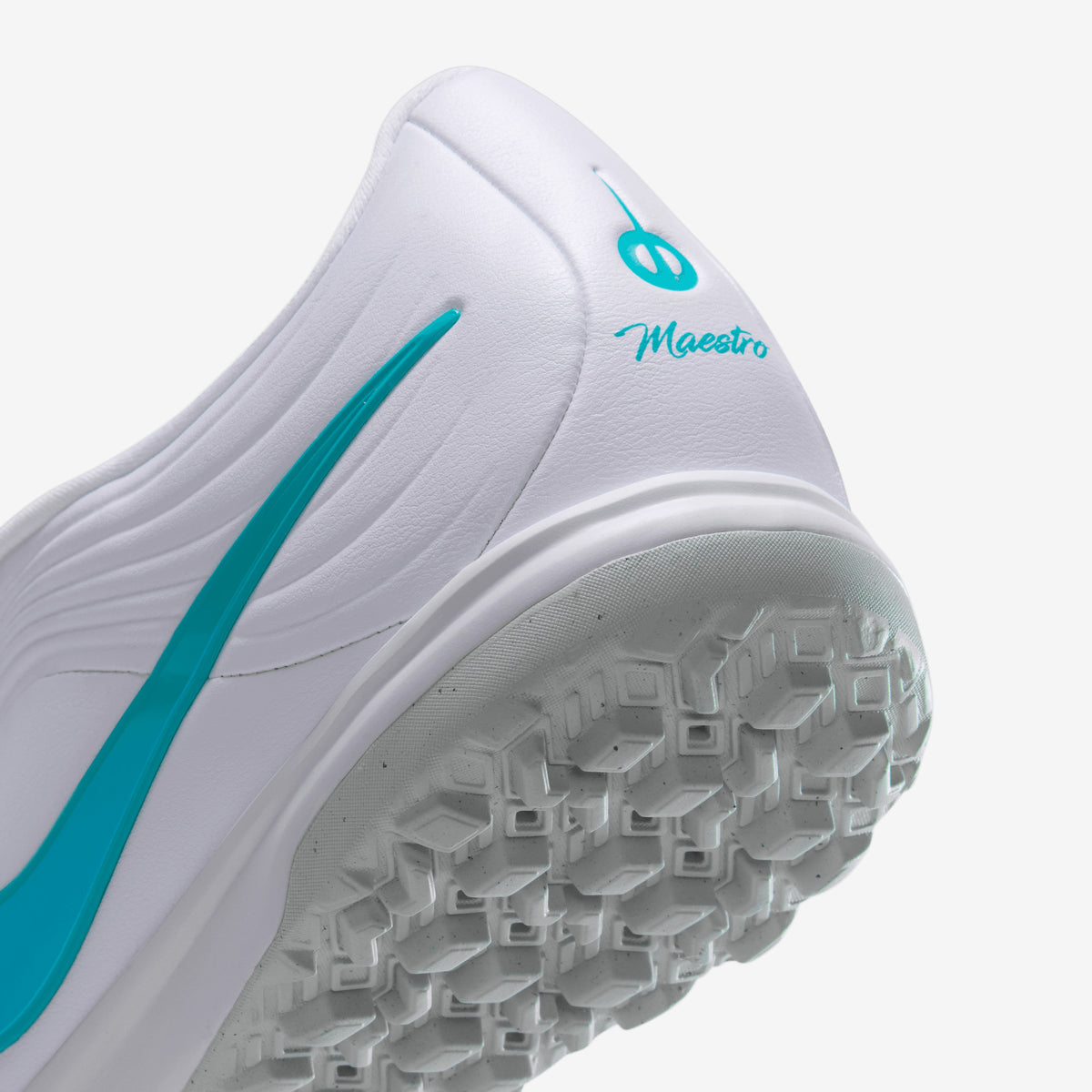 Nike Tiempo Maestro Academy Turf Low-Top Soccer Shoes - White/Dusty Cactus-White
