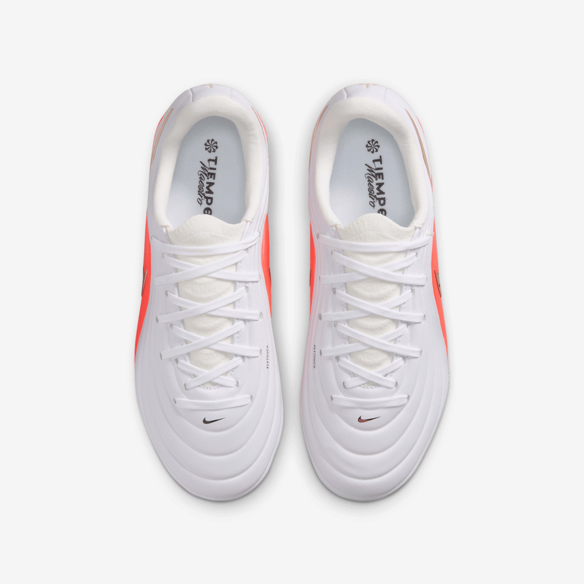 Nike Jr. Tiempo Maestro Academy Big Kids' Multi-Ground Low-Top Soccer Cleats - White/Blur-Bright Crimson