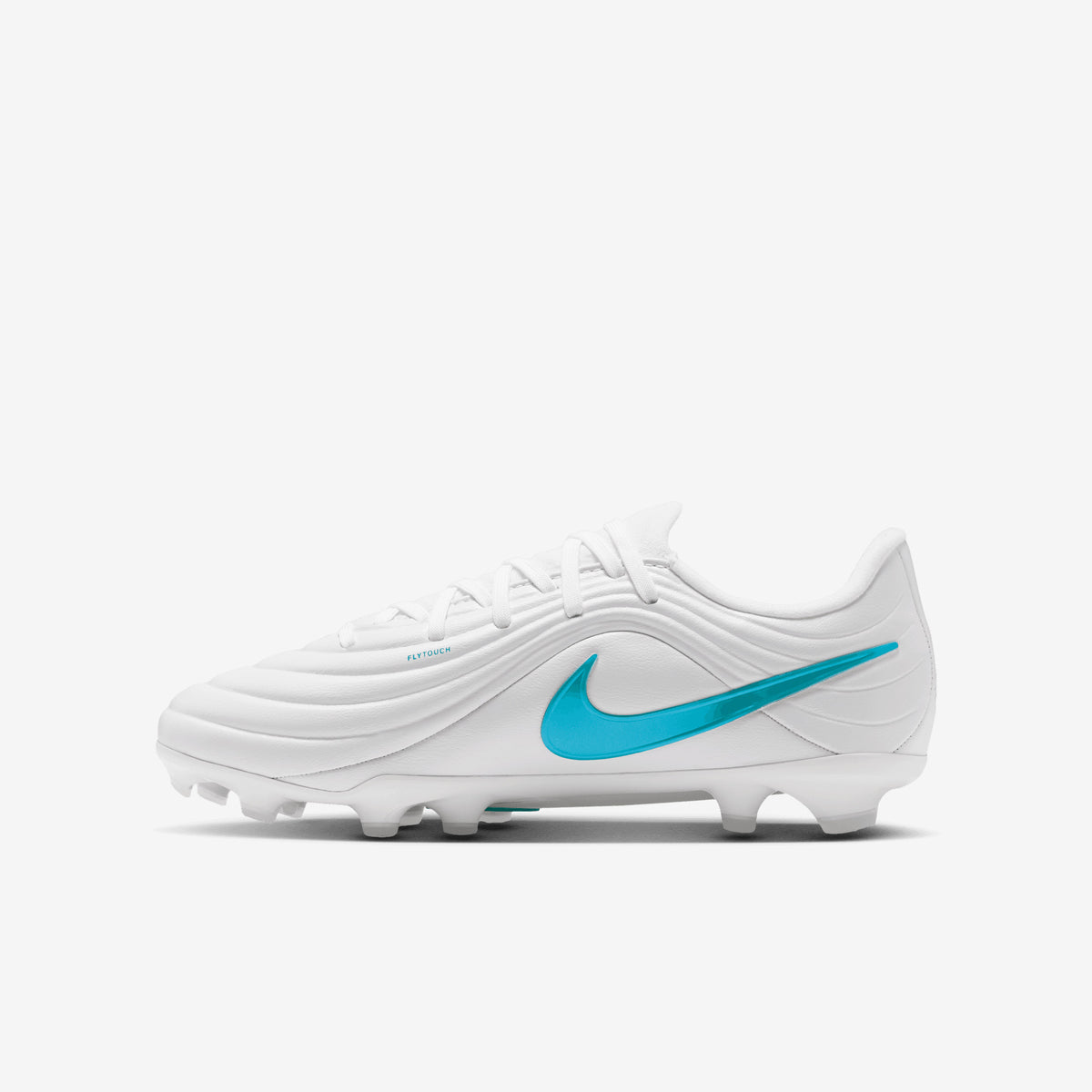 Nike Jr. Tiempo Maestro Academy Big Kids' Multi-Ground Low-Top Soccer Cleats - White/Dusty Cactus-White