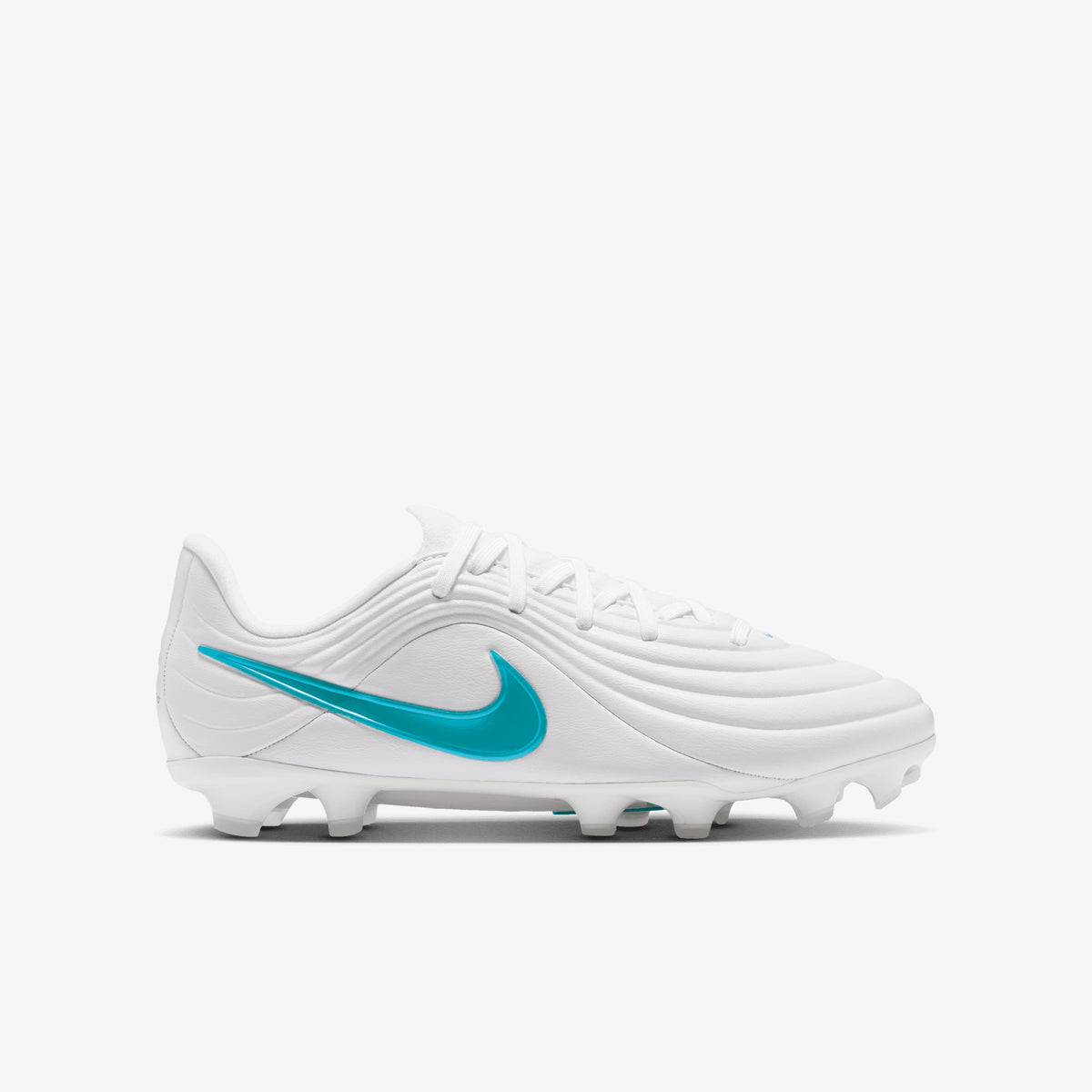 Nike Jr. Tiempo Maestro Academy Big Kids' Multi-Ground Low-Top Soccer Cleats - White/Dusty Cactus-White
