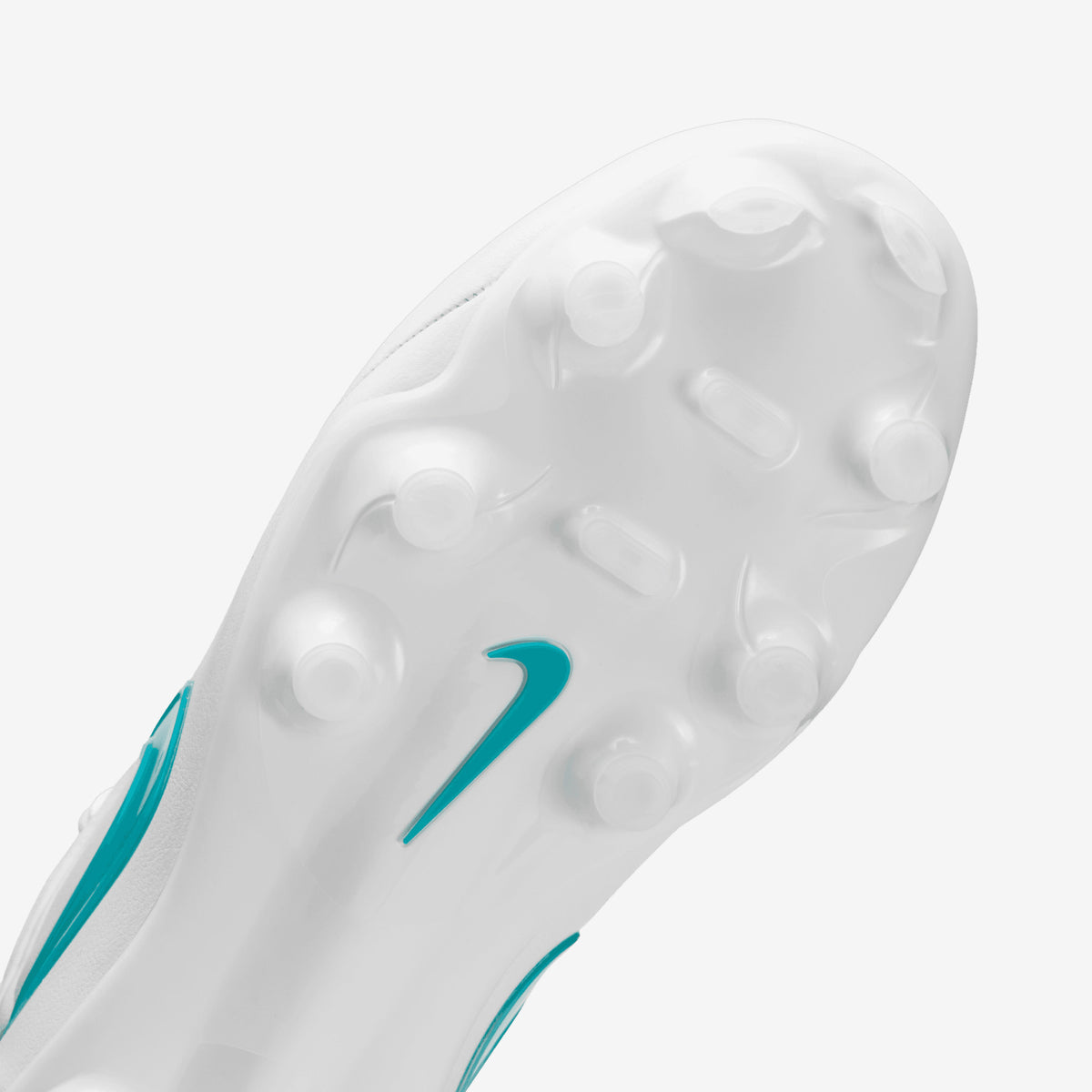 Nike Jr. Tiempo Maestro Academy Big Kids' Multi-Ground Low-Top Soccer Cleats - White/Dusty Cactus-White
