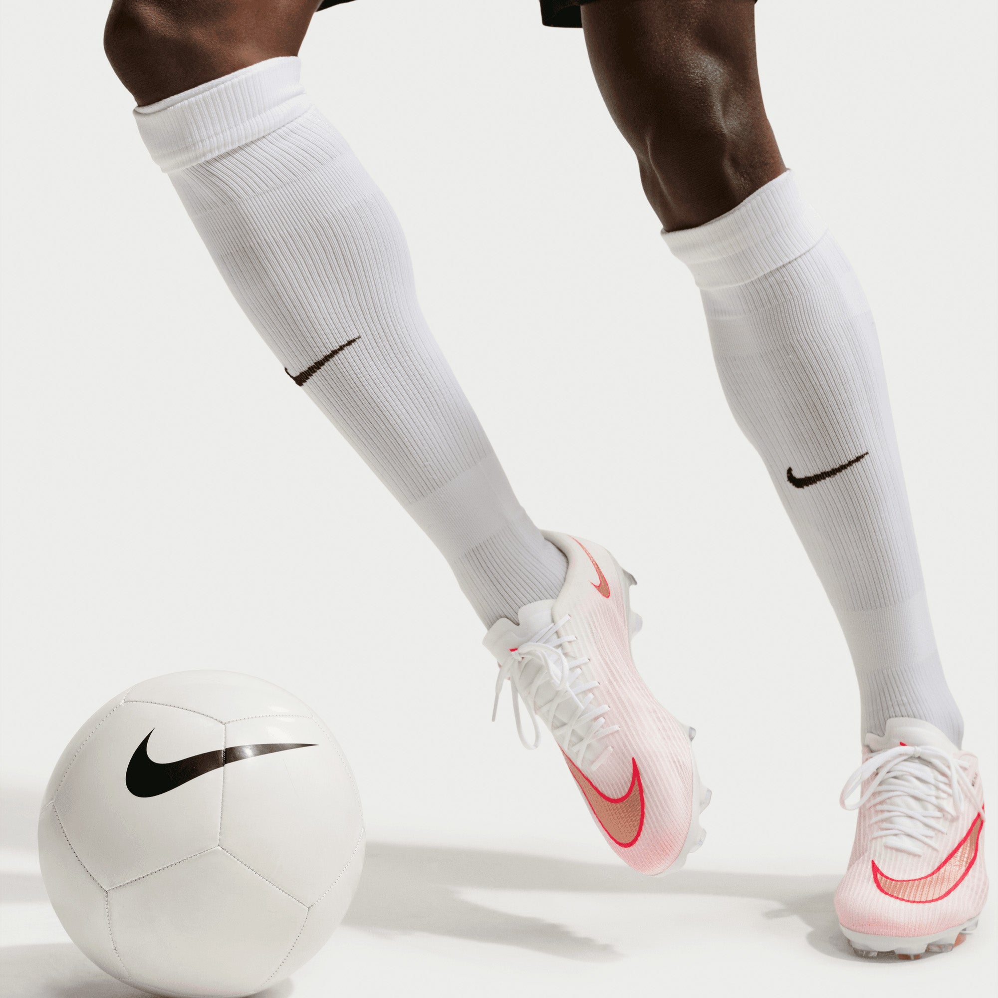 Nike Mercurial Superfly 11 Pro Firm-Ground Low-Top Soccer Cleats - White/Blur-Bright Crimson