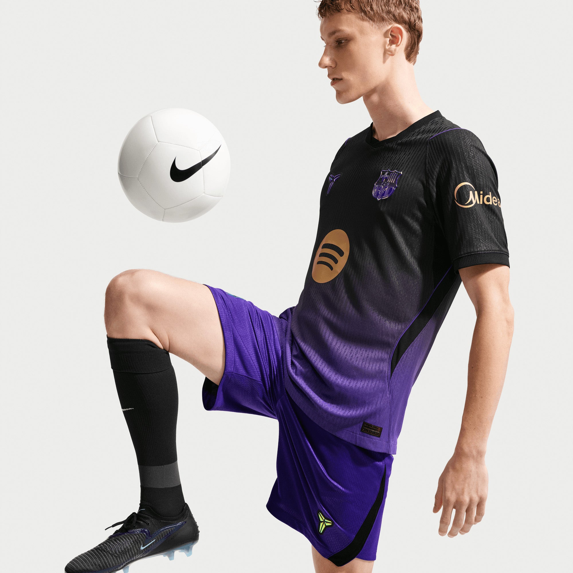 Nike FC Barcelona 2026/27 Match Away Men's Kobe Aero-FIT Soccer Authentic Jersey - Field Purple/Field Purple/Metallic Gold