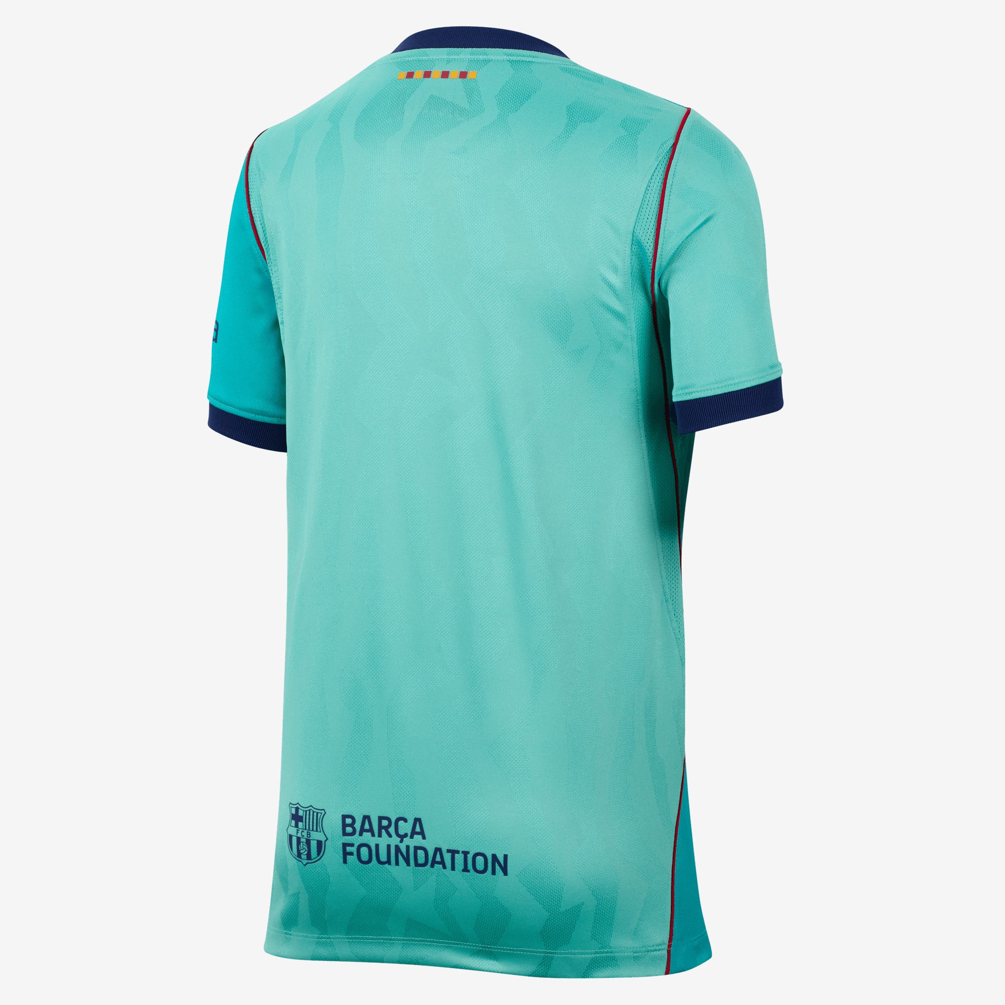 Nike FC Barcelona 2026/27 Stadium Third Big Kids' Dri-FIT Soccer Replica Jersey - Green Frost/Green Frost/Loyal Blue