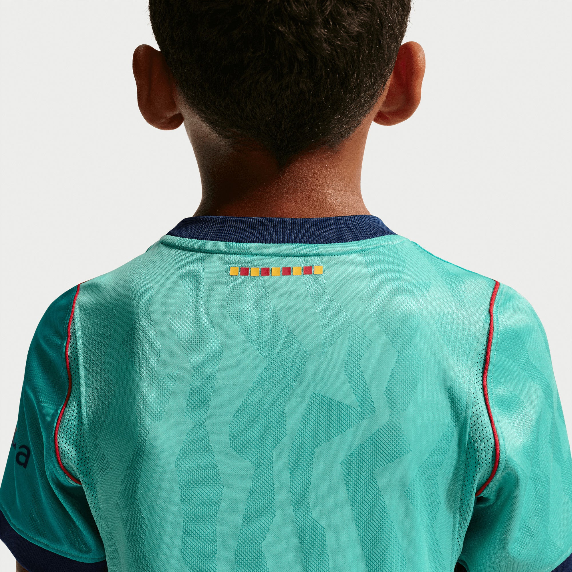 Nike FC Barcelona 2026/27 Stadium Third Big Kids' Dri-FIT Soccer Replica Jersey - Green Frost/Green Frost/Loyal Blue