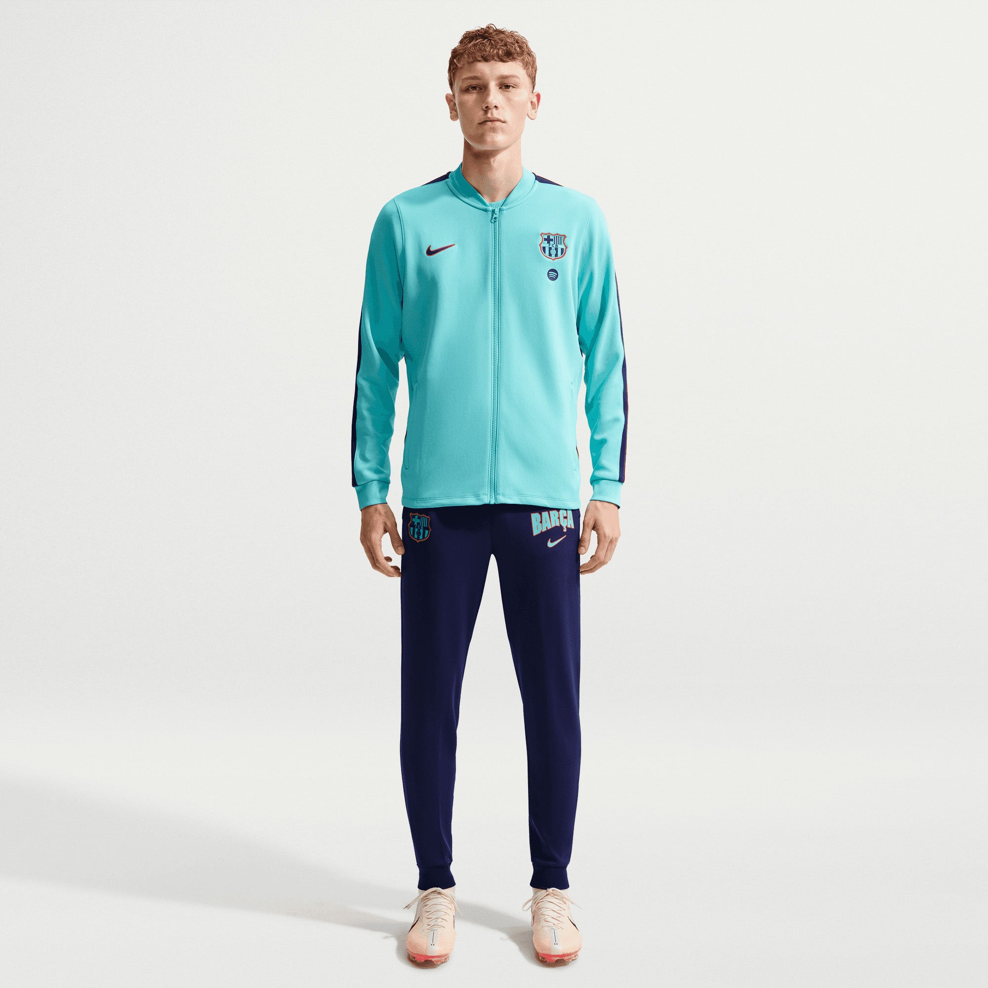 Nike FC Barcelona Third Men's Dri-FIT Soccer Track Jacket - Green Frost/Loyal Blue/Loyal Blue