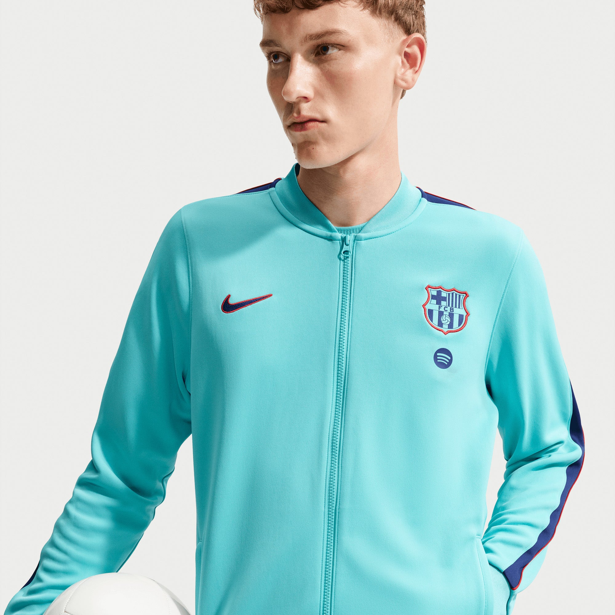 Nike FC Barcelona Third Men's Dri-FIT Soccer Track Jacket - Green Frost/Loyal Blue/Loyal Blue