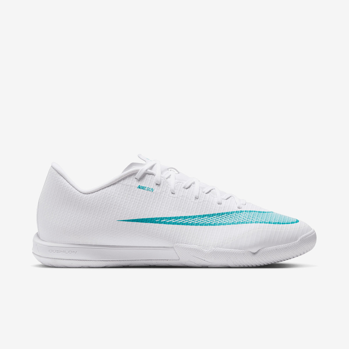 Nike Mercurial Vapor 17 Academy Indoor/Court Low-Top Soccer Shoes - White/Dusty Cactus
