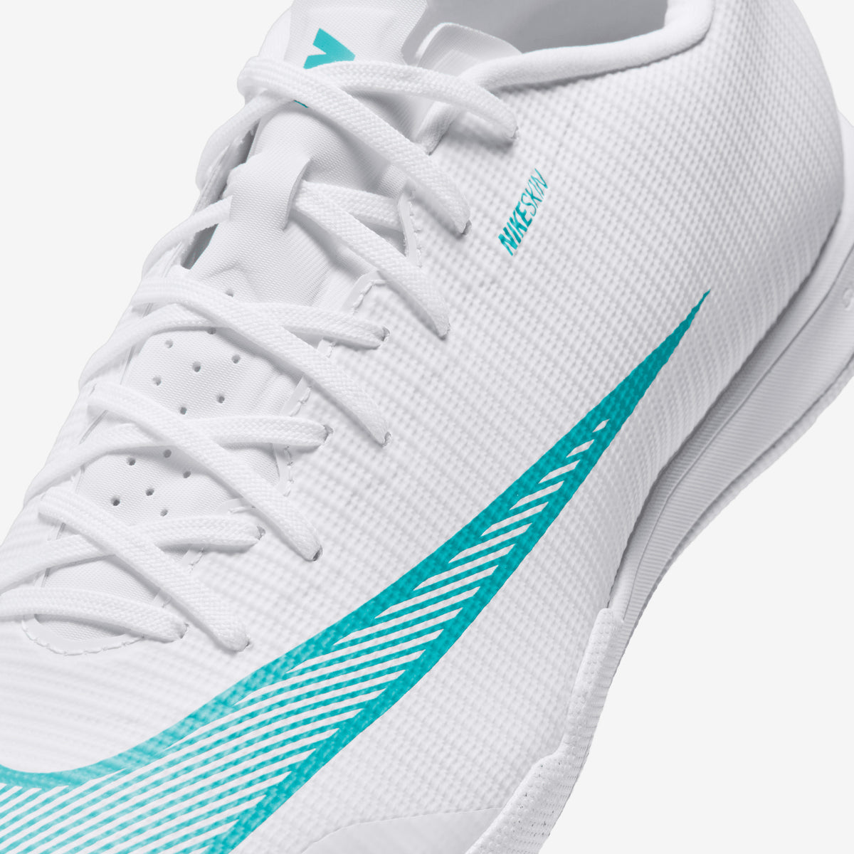 Nike Mercurial Vapor 17 Academy Indoor/Court Low-Top Soccer Shoes - White/Dusty Cactus