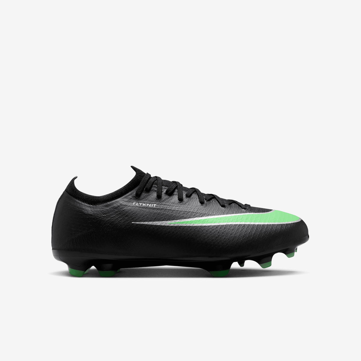 Nike Jr. Mercurial Vapor 17 Pro Big Kids' Firm-Ground Low-Top Soccer Cleats - Black/Illusion Green-Black