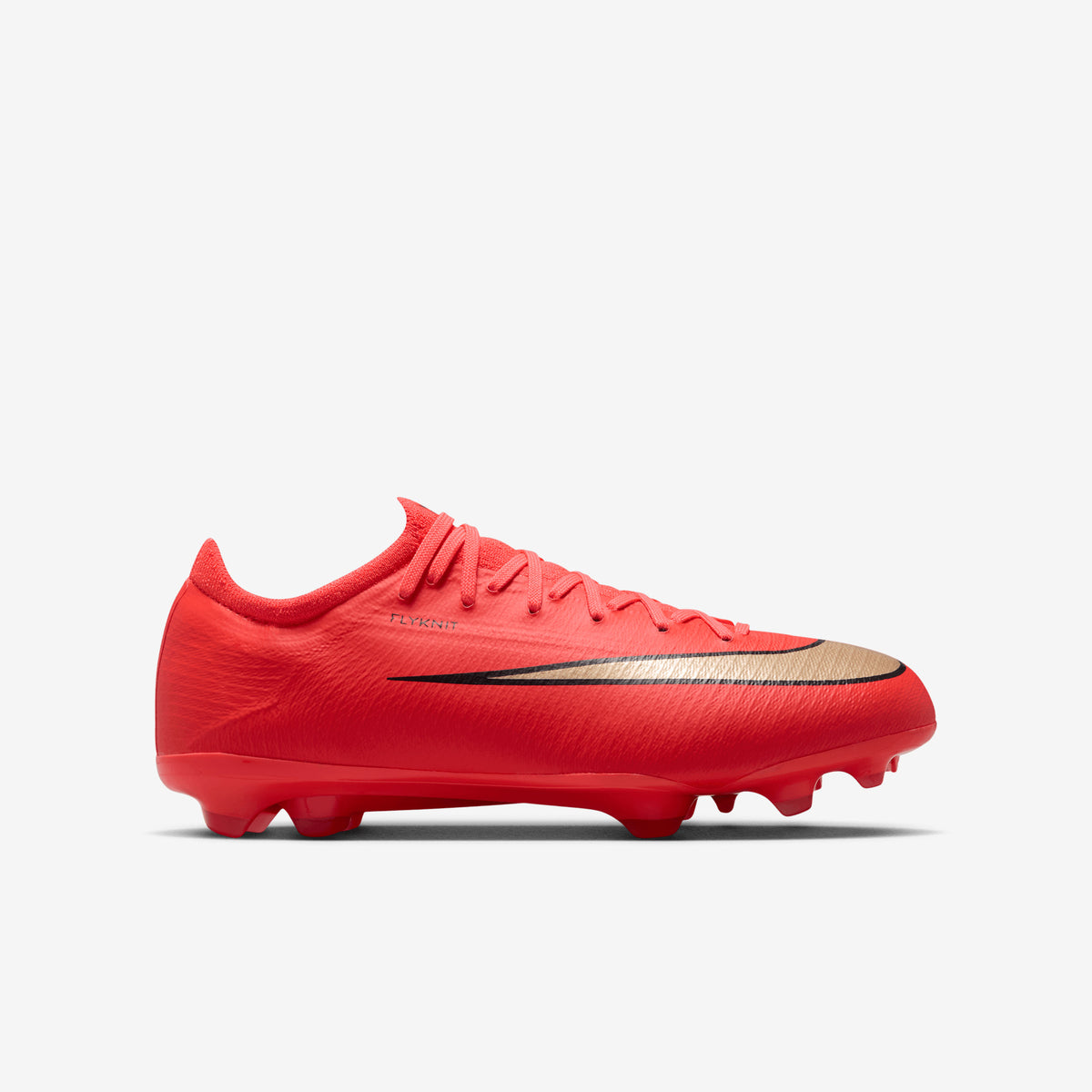 Nike Jr. Mercurial Vapor 17 Pro Big Kids' Firm-Ground Low-Top Soccer Cleats - Bright Crimson/Blur
