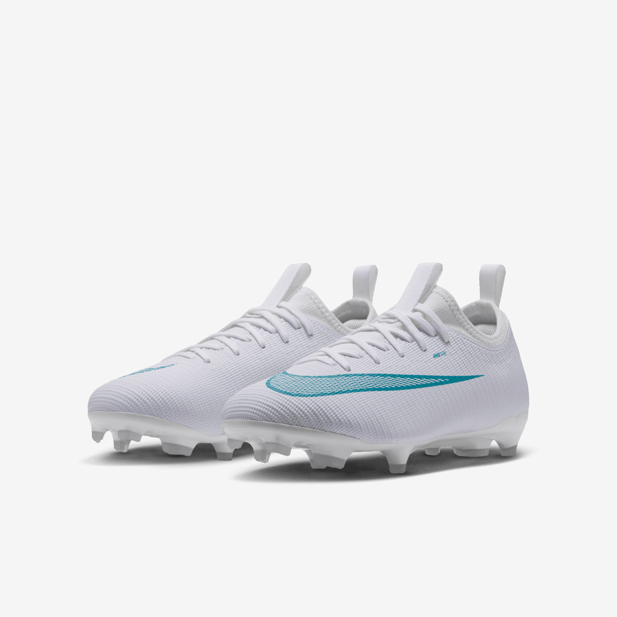 Nike Jr. Mercurial Vapor 17 Academy Big Kids' Multi-Ground Low-Top Soccer Cleats - White/Dusty Cactus