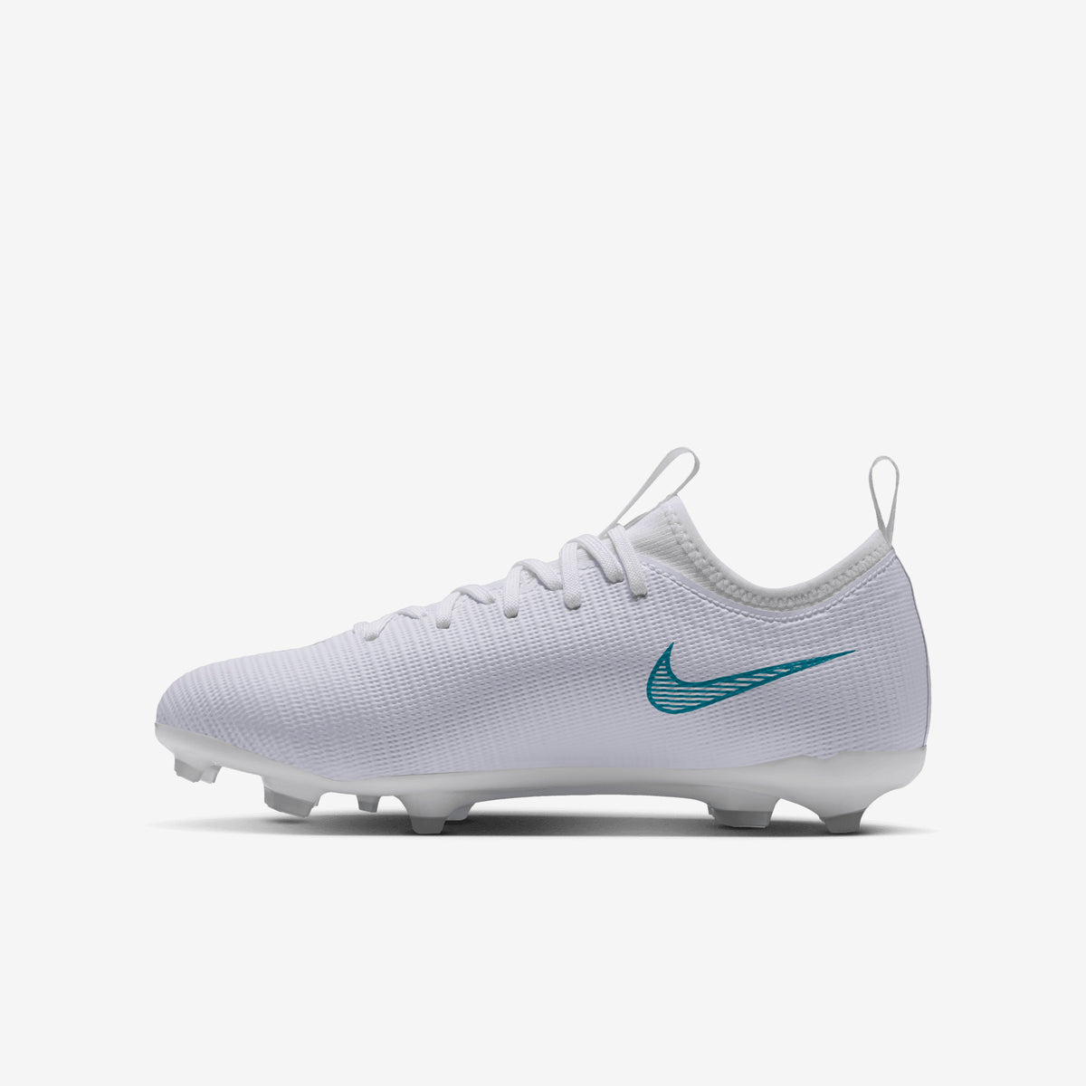 Nike Jr. Mercurial Vapor 17 Academy Big Kids' Multi-Ground Low-Top Soccer Cleats - White/Dusty Cactus